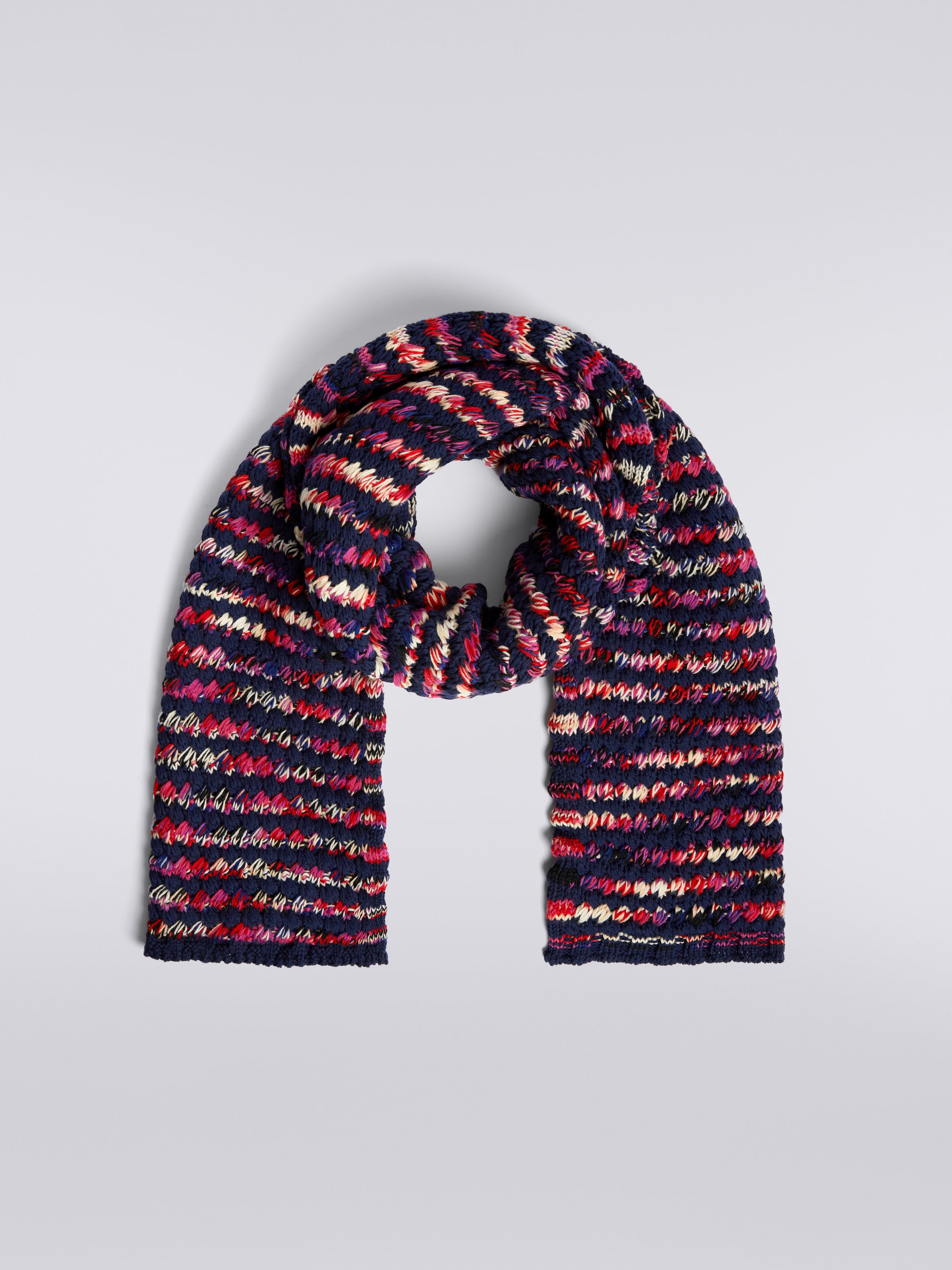 Wool knit scarf , Multicoloured  - 0