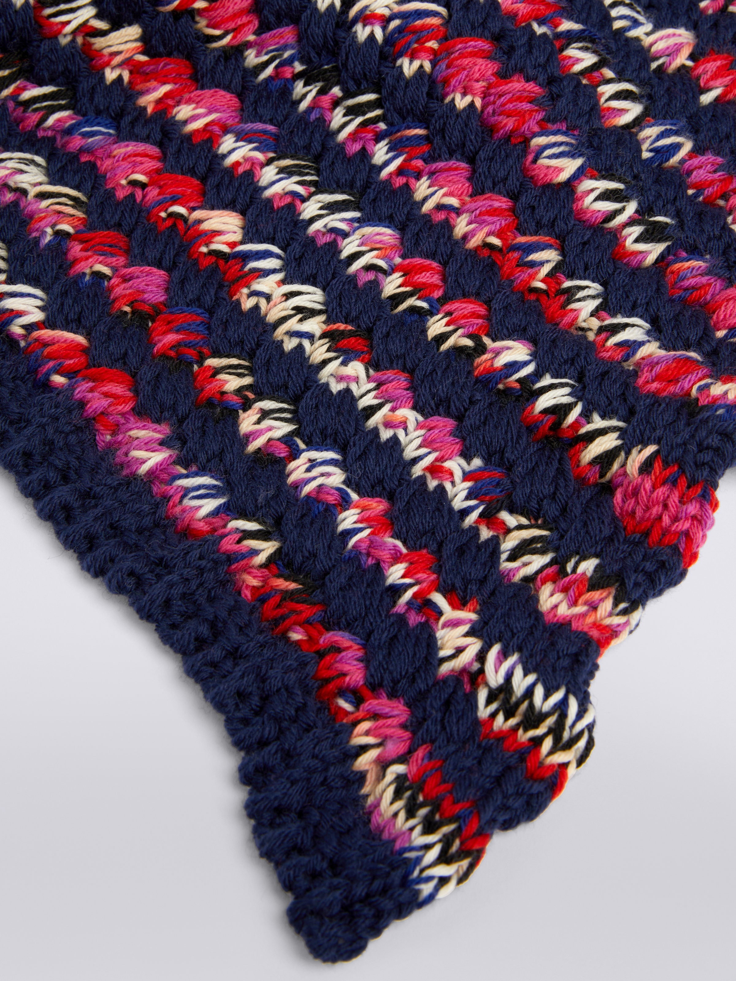 Wool knit scarf , Multicoloured  - 1