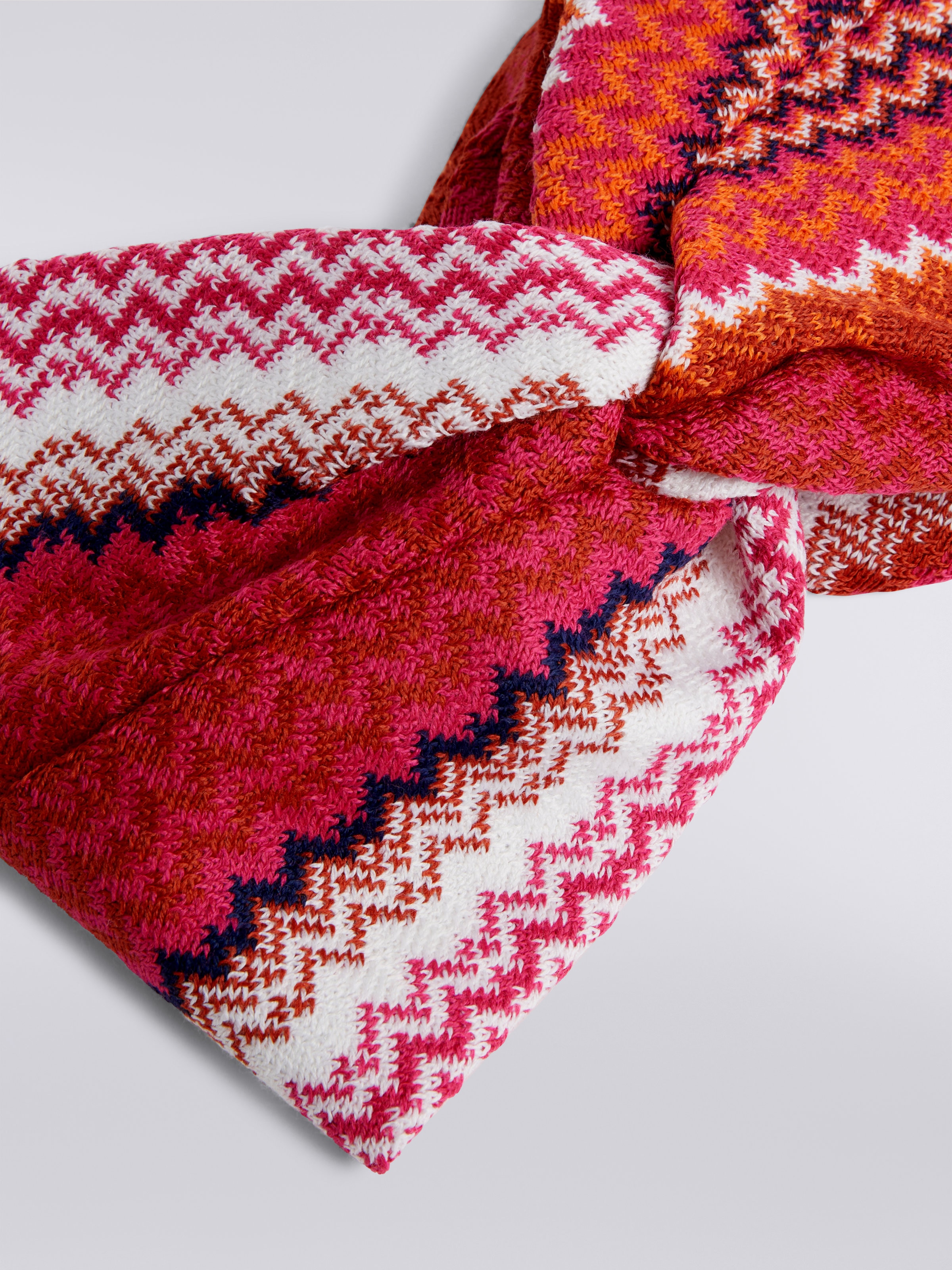 Zigzag wool blend band, Multicoloured  - 1