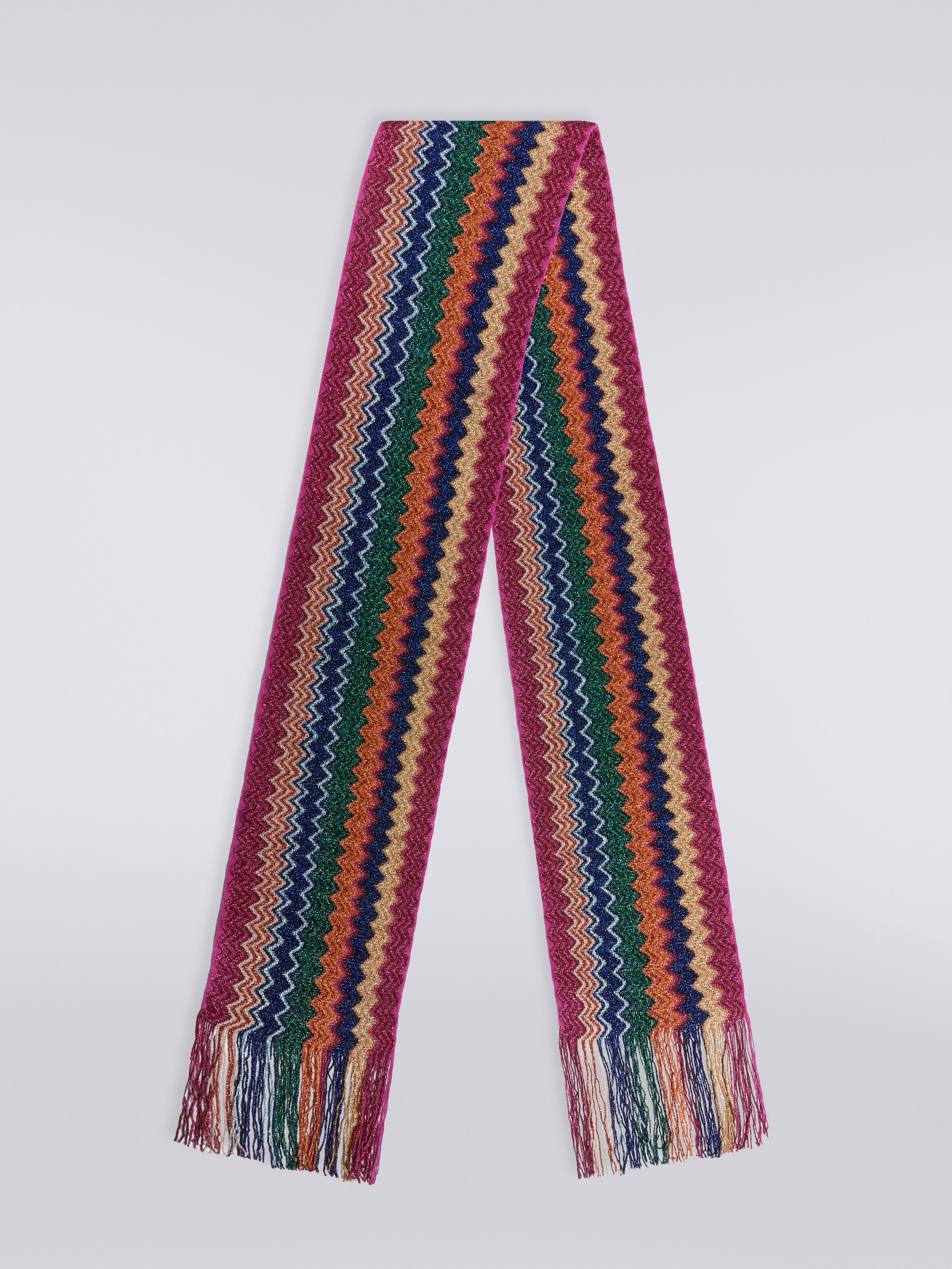 Viscose blend scarf, Multicoloured  - 0