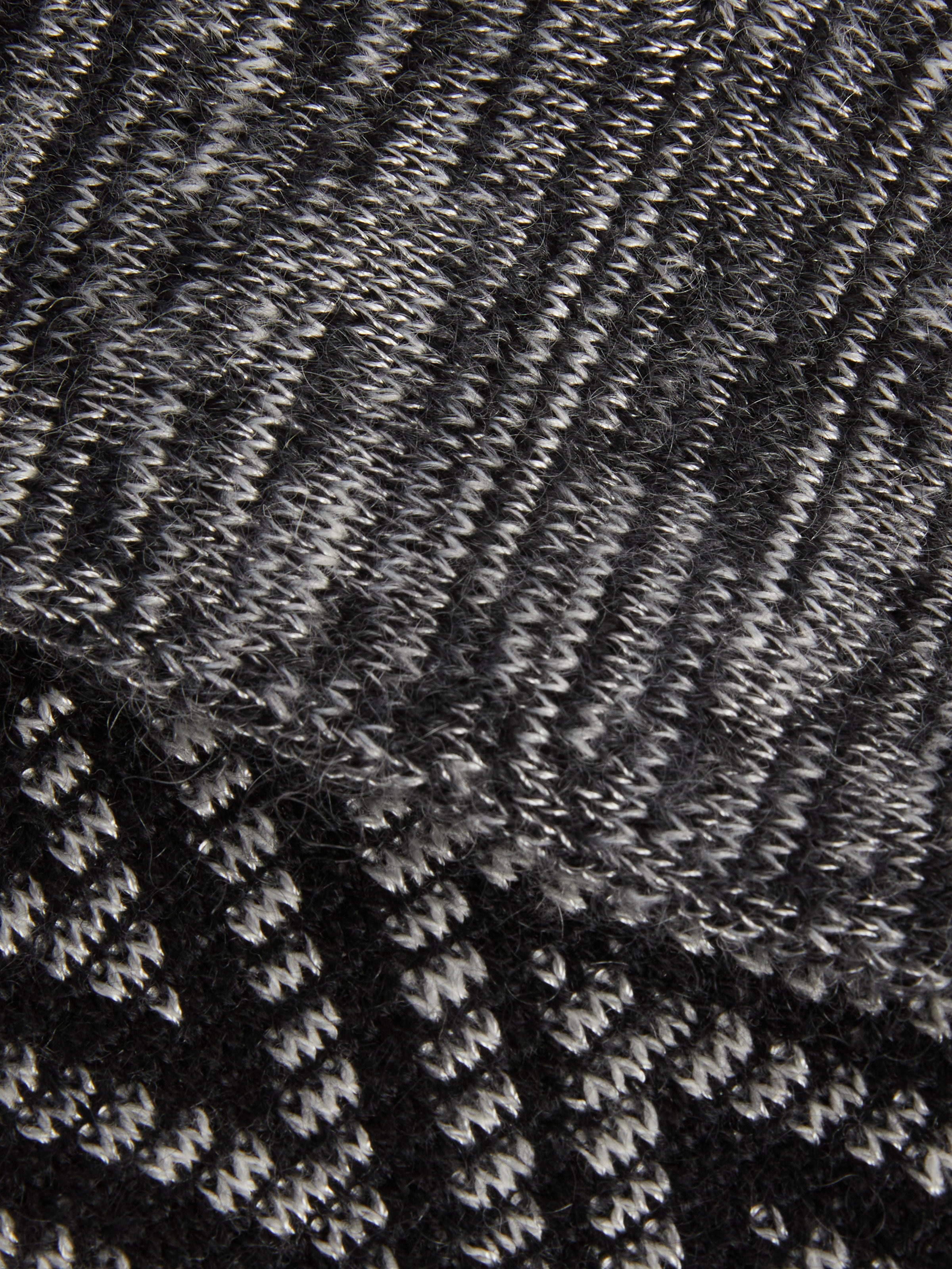 Strickhandschuhe aus Wolle und Mohair mit mehrfacher Verarbeitung, Mehrfarbig  - 2