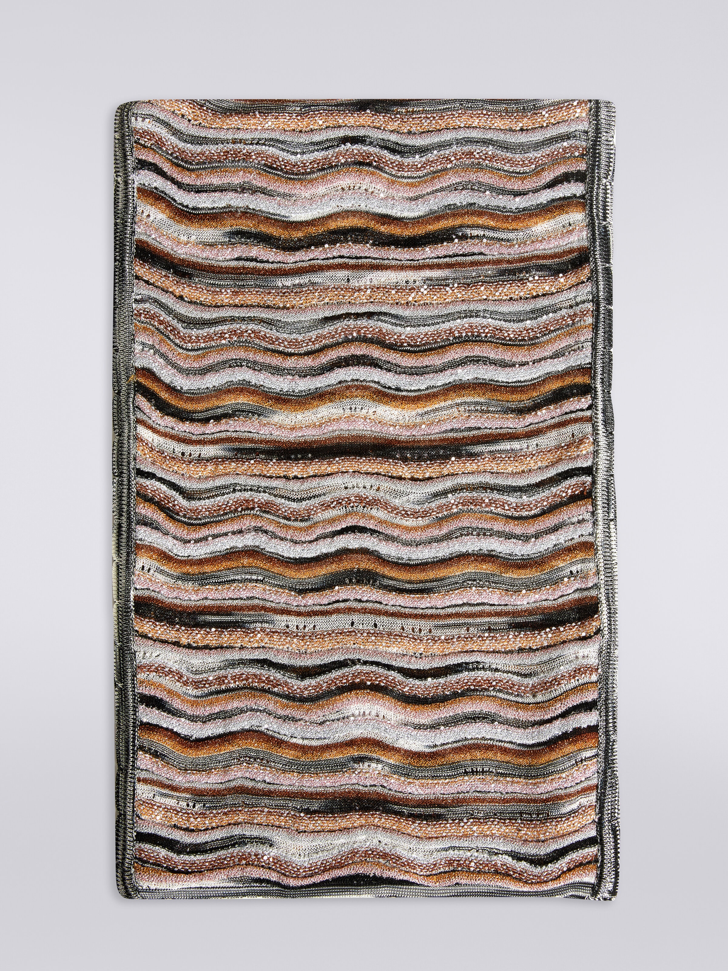 Schal aus Viskosemischgewebe mit Pailletten, Mehrfarbig  - 0