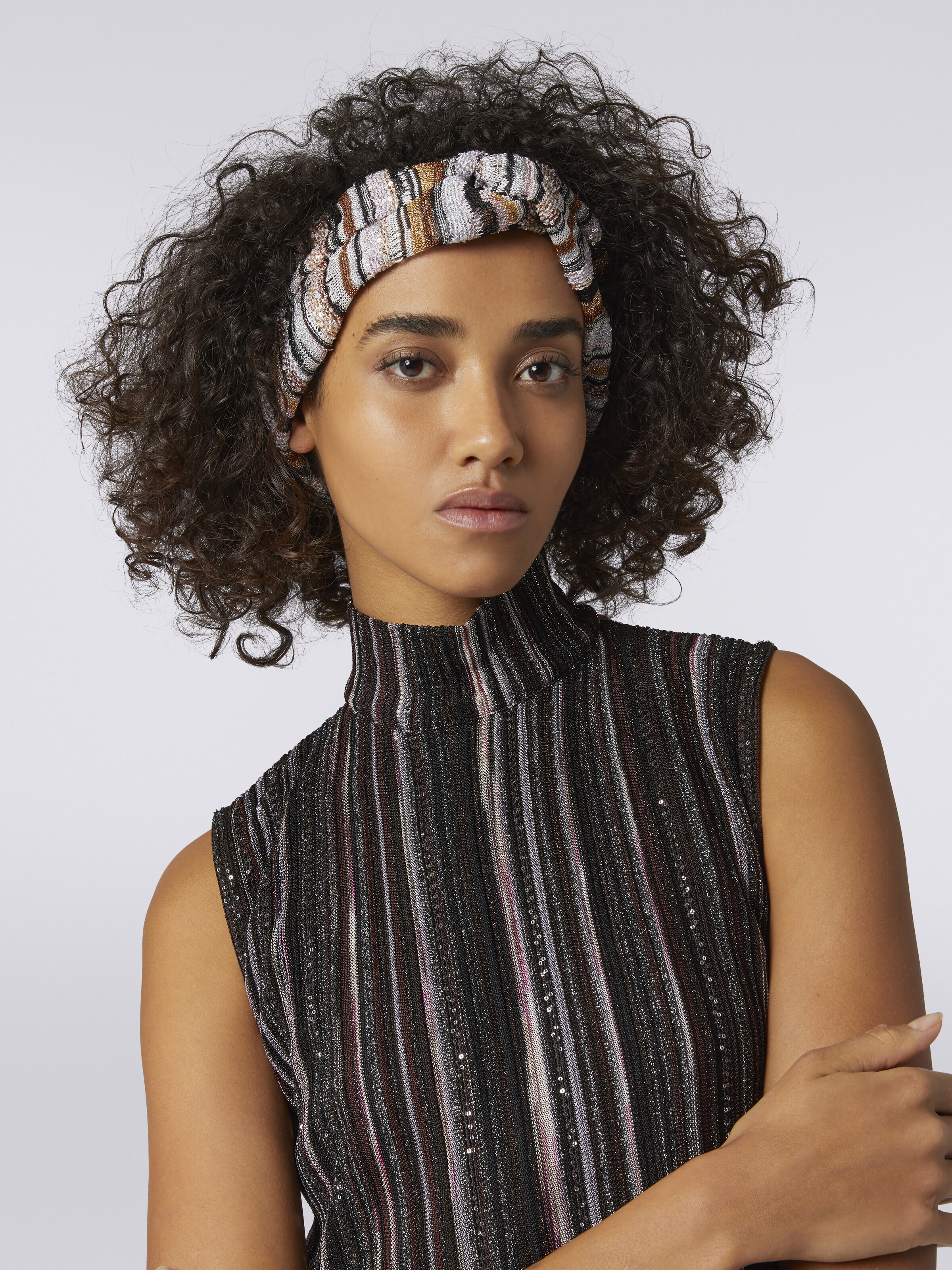 MISSONI ミッソーニ スパンコール ヘアバンド カチューシャ 新品-