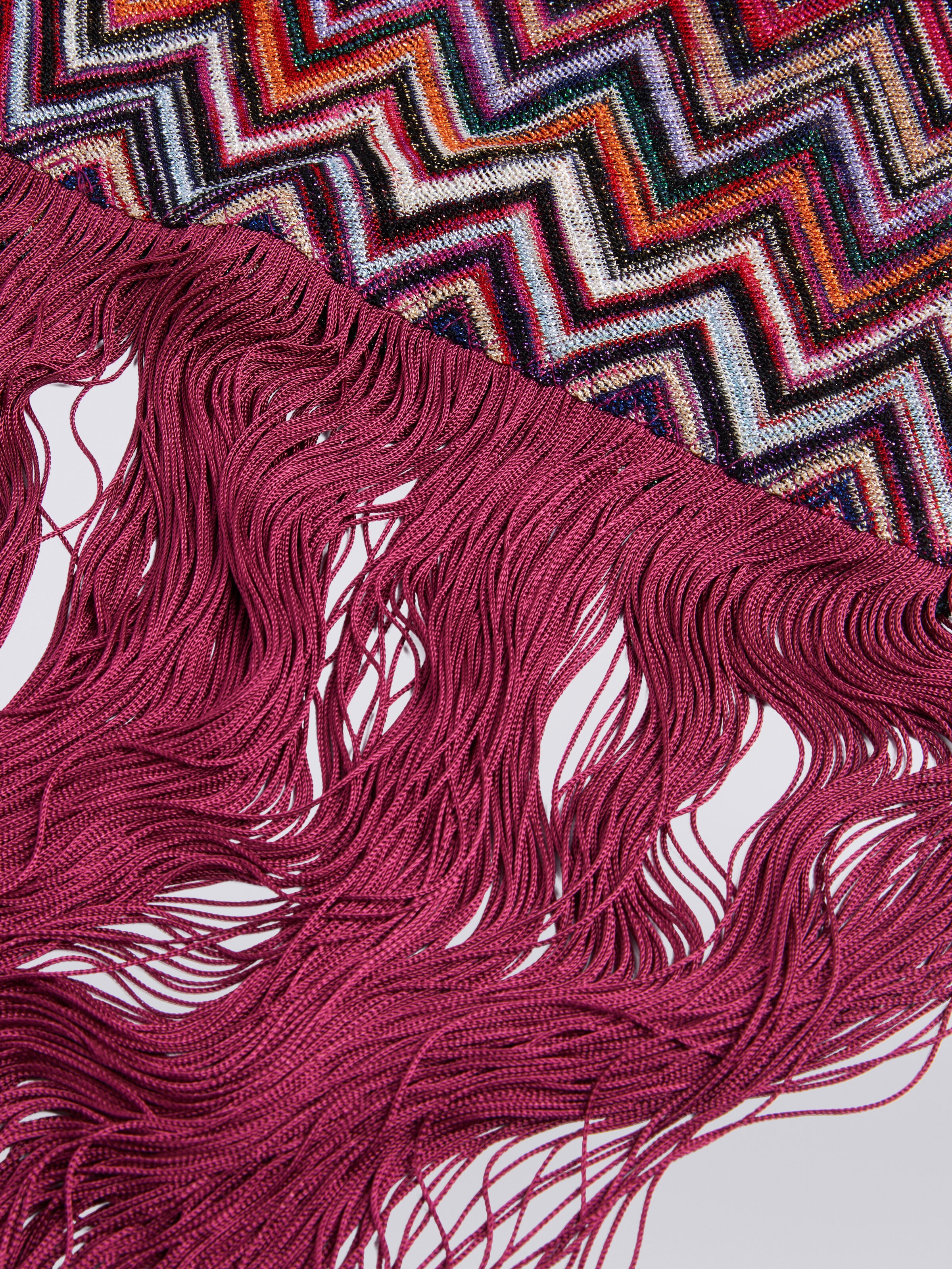 Lamé viscose blend scarf, Multicoloured  - 1