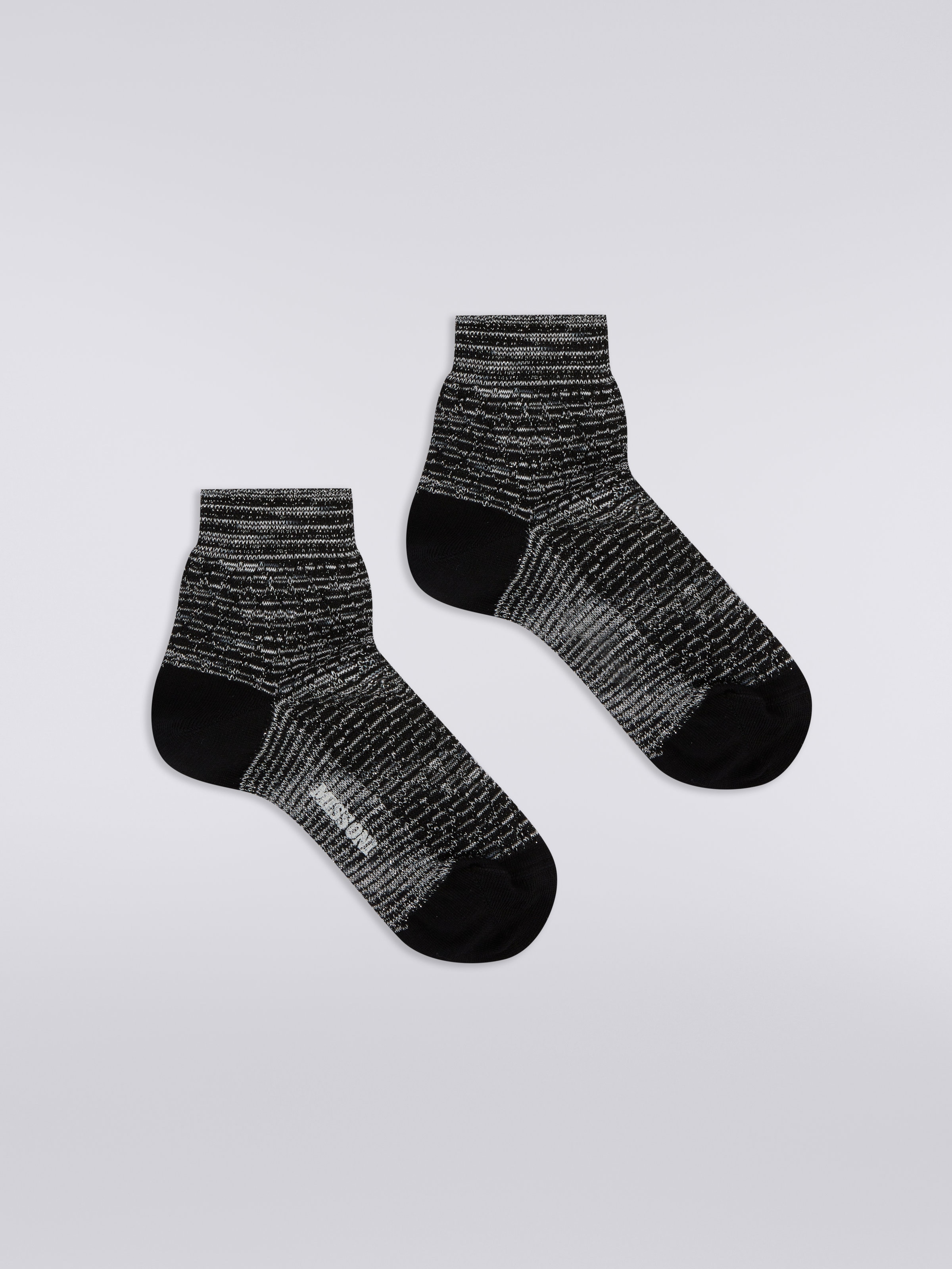Socken aus Baumwollmischgewebe mit Lurex, Mehrfarbig  - 0