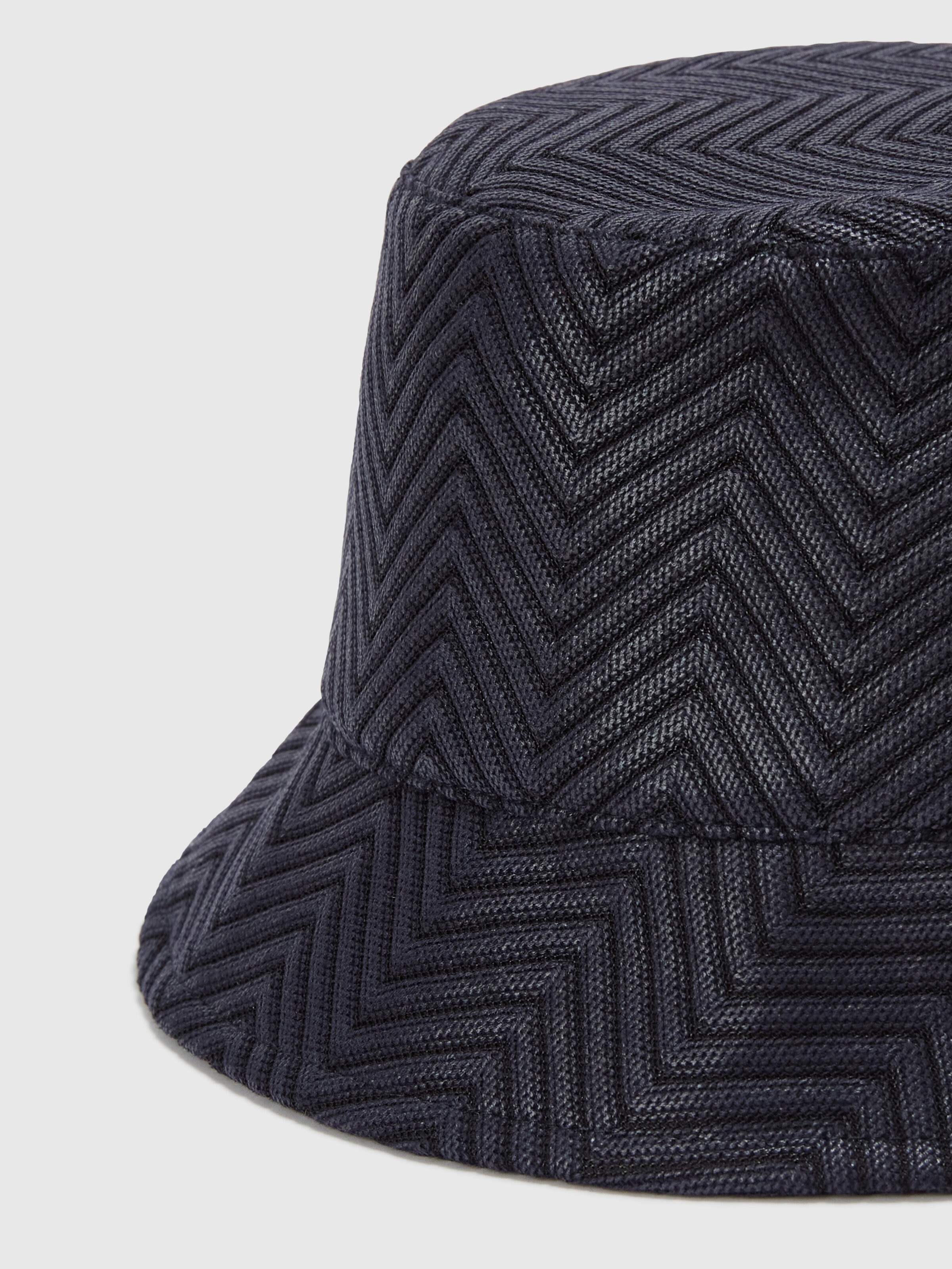 Bob en coton et viscose à chevrons, Multicolore  - 1