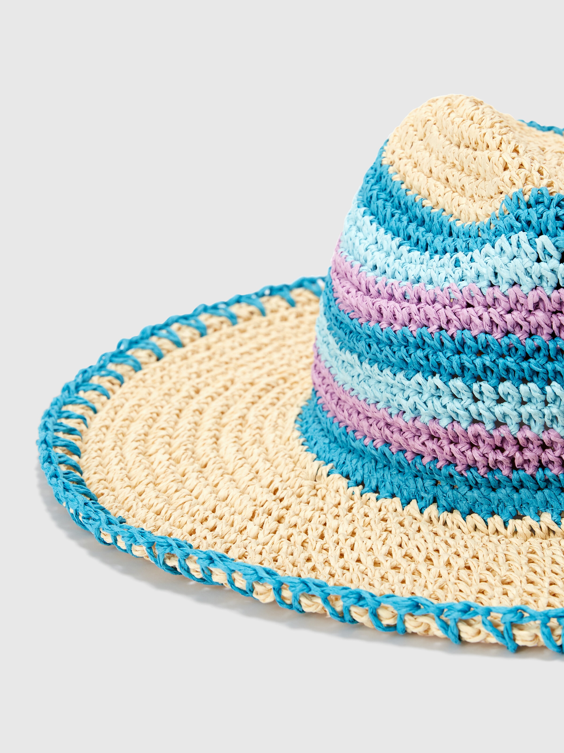 Crocheted nylon hat, Multicoloured  - 1