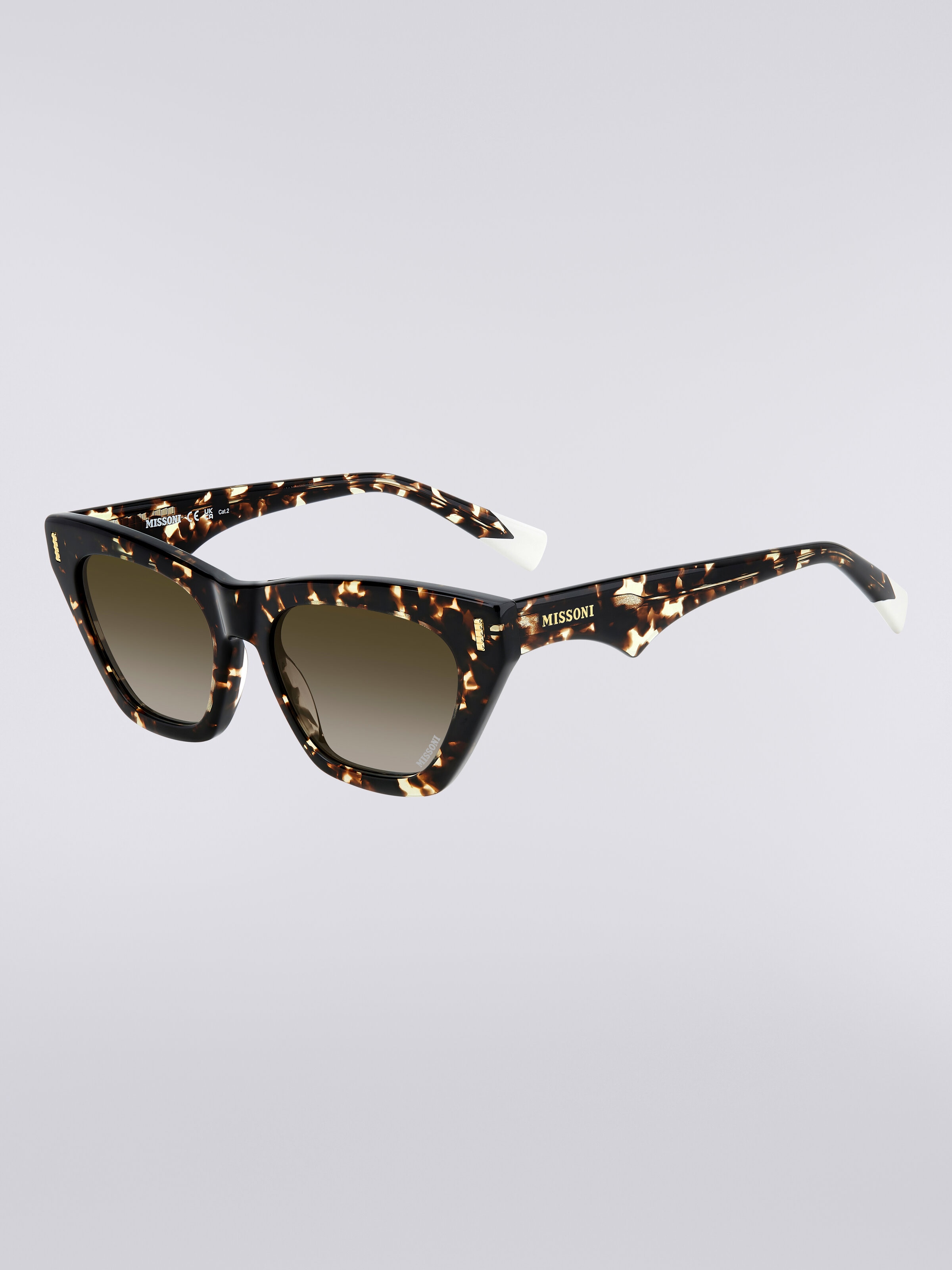 Gafas de sol cuadradas de acetato, Negro - 1
