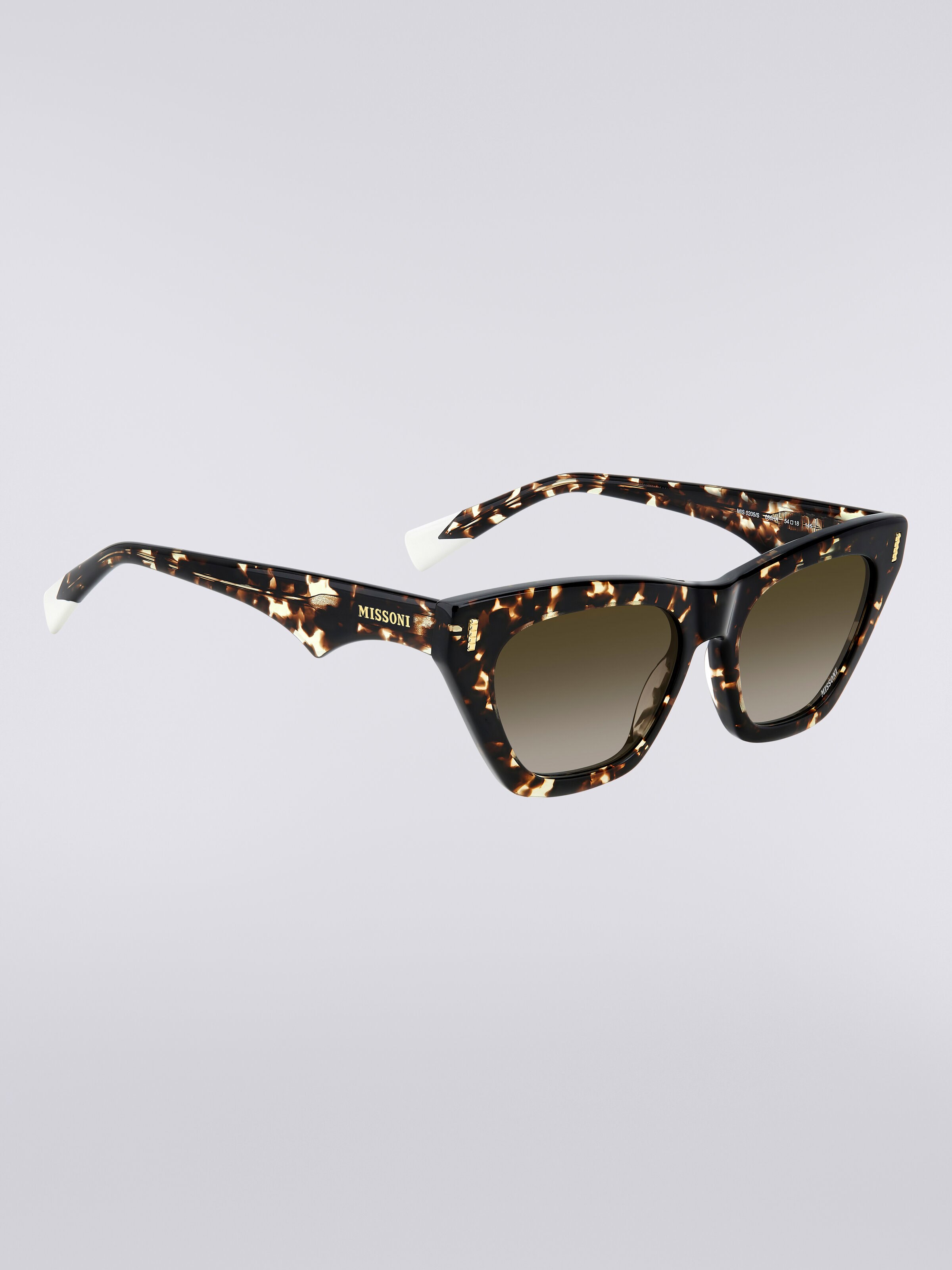 Gafas de sol cuadradas de acetato, Negro - 2