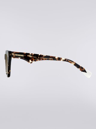 Missoni Occhiali Da Sole Donna Modello MMI 0034/S V81/HA - Metallici Con Lenti Sfumate Grigie E Finiture Oro - Misura 52
