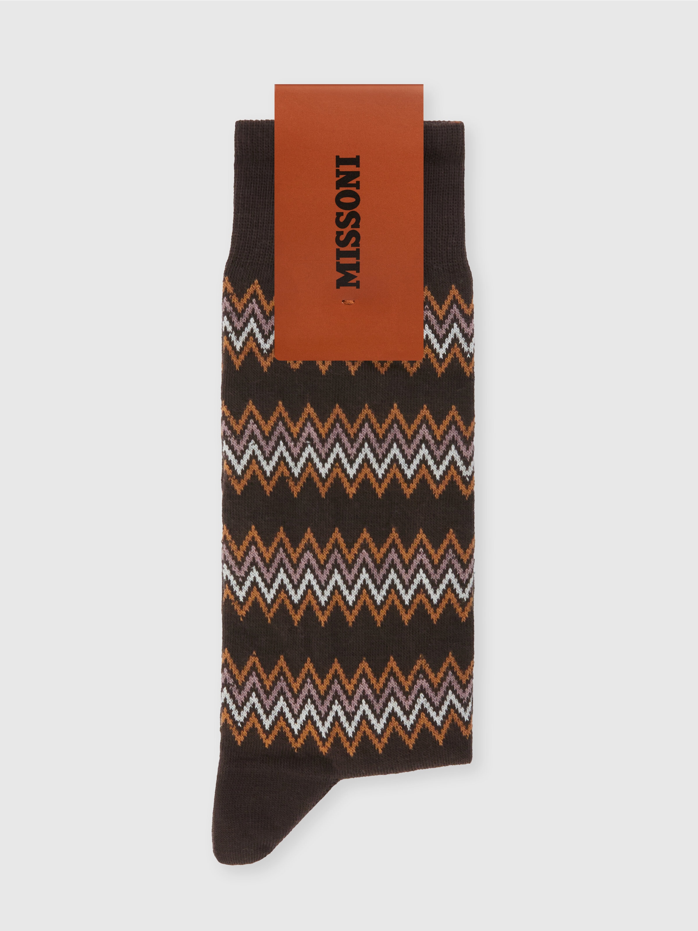 Cotton jacquard blend socks, Multicoloured  - 1