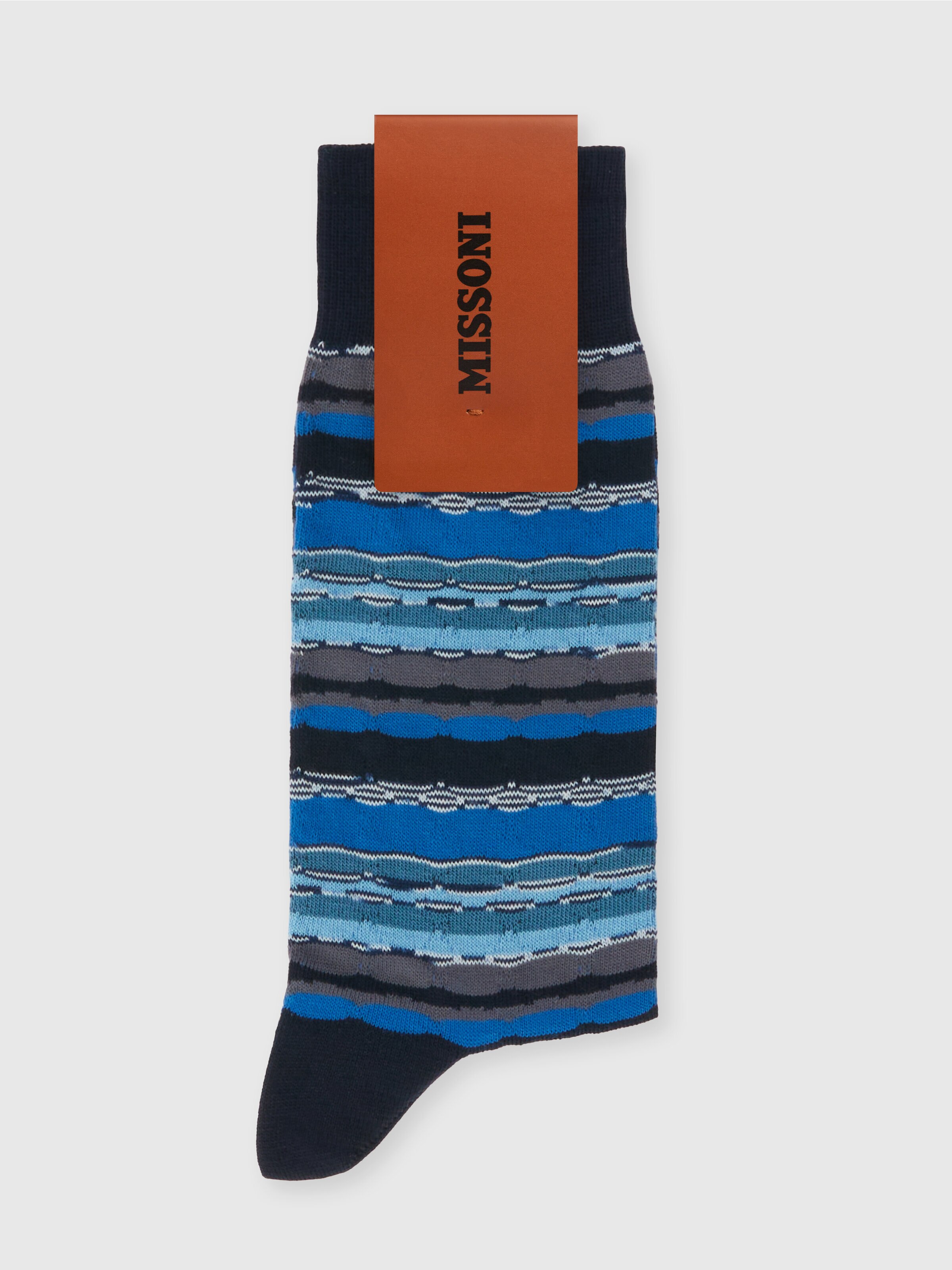 Patterned cotton blend socks, Multicoloured  - 1