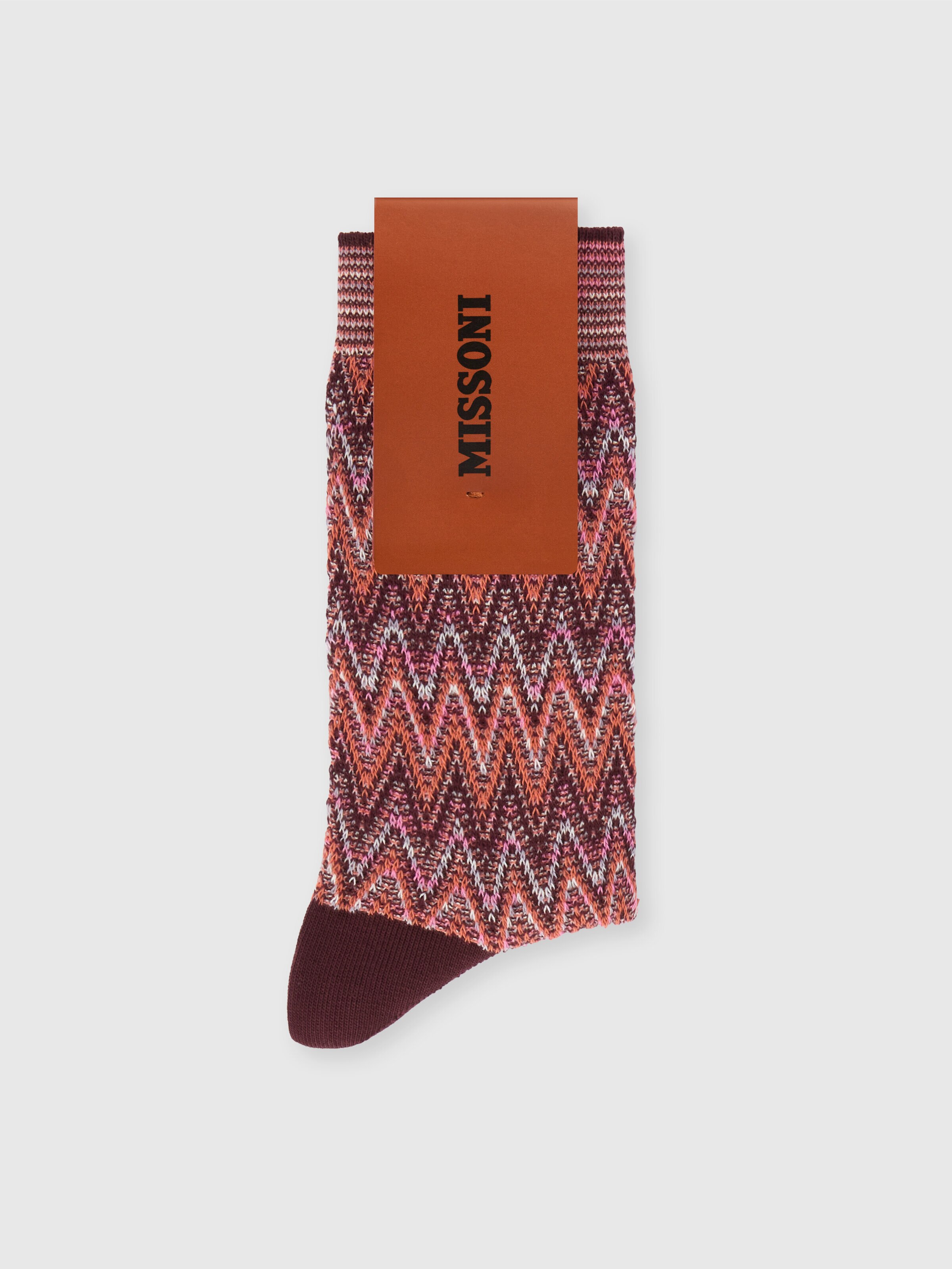 Chevron cotton socks, Multicoloured  - 1