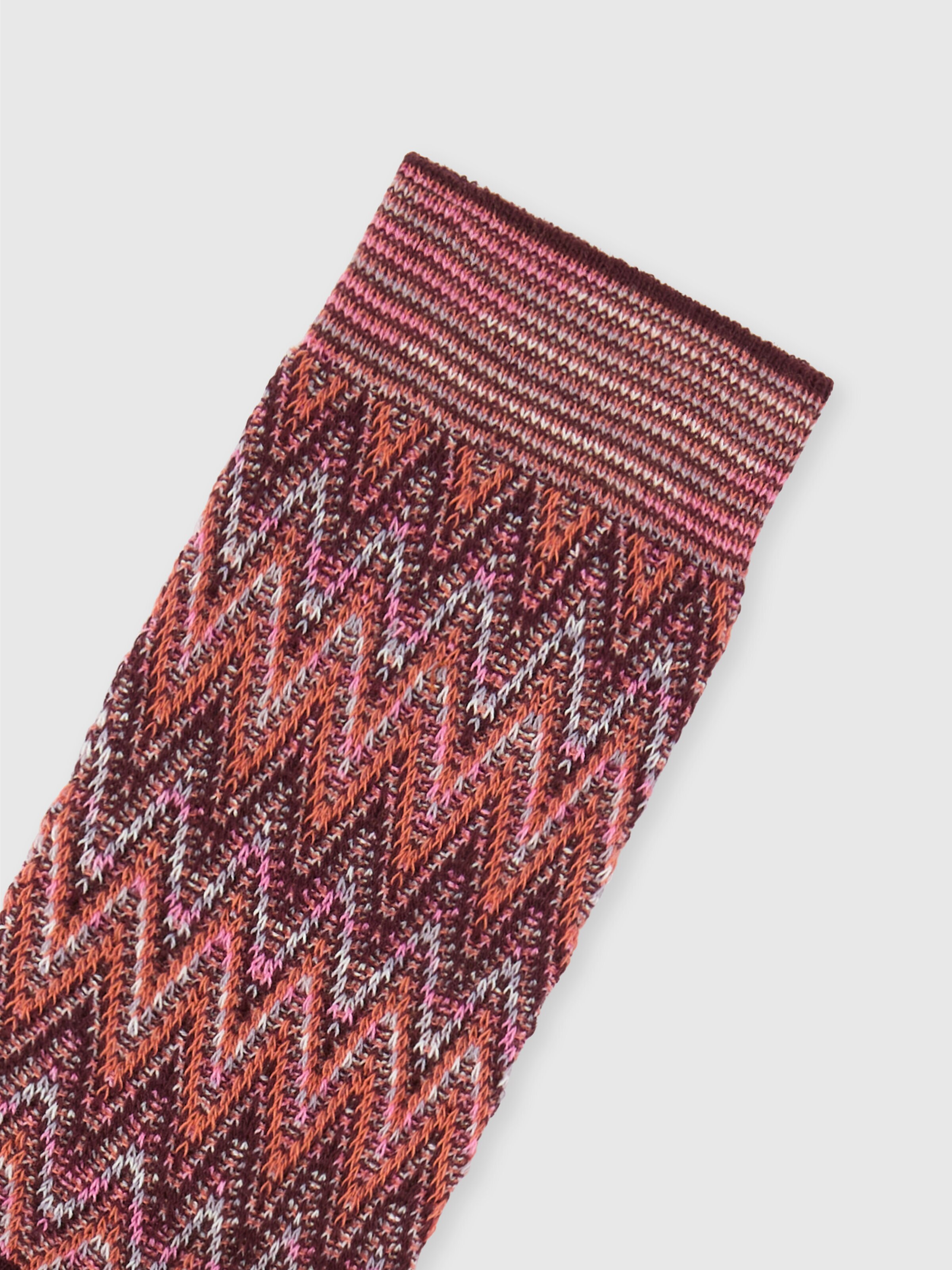 Chevron cotton socks, Multicoloured  - 2