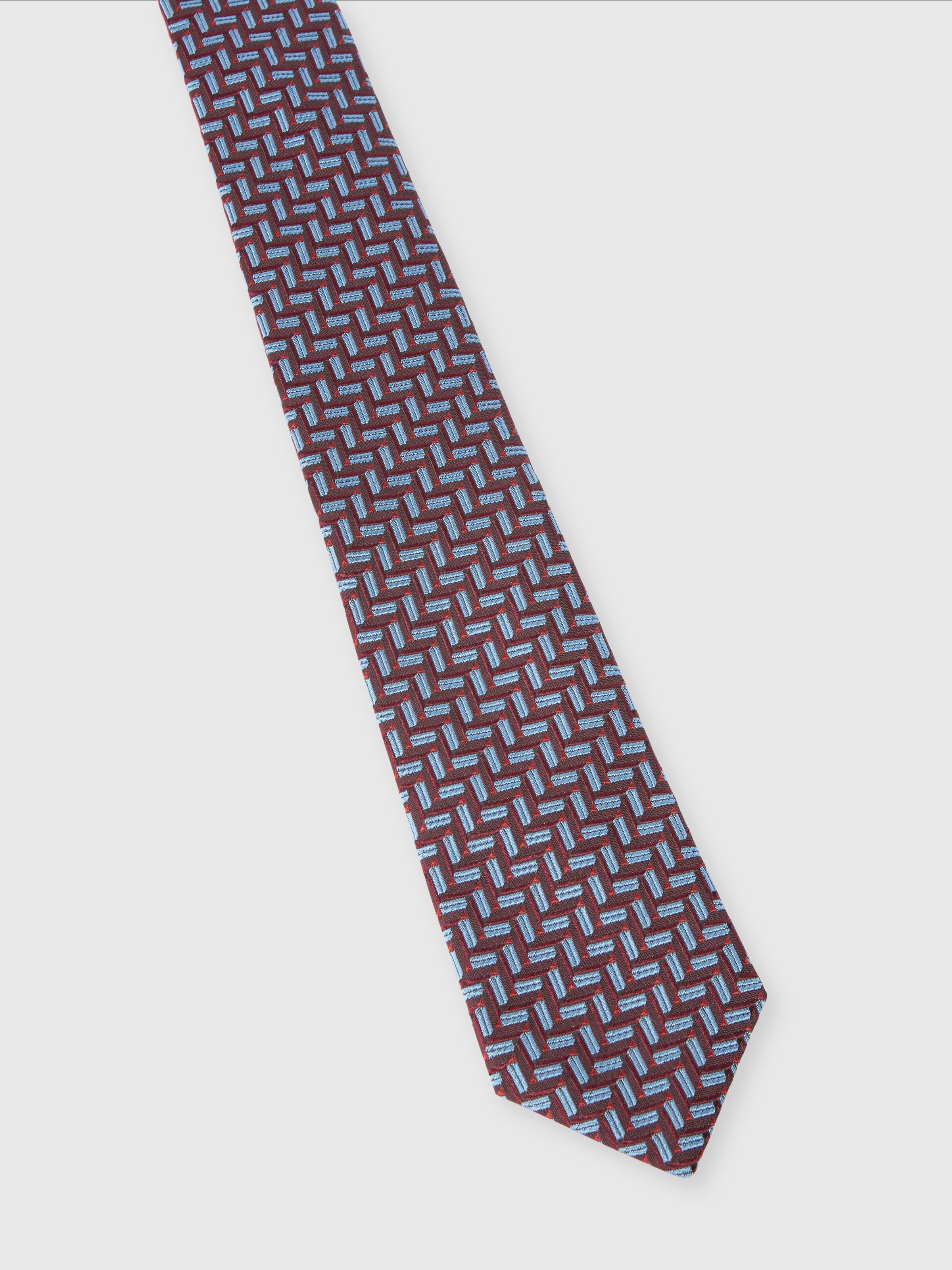 Cravate en soie à motifs, Multicolore  - 1