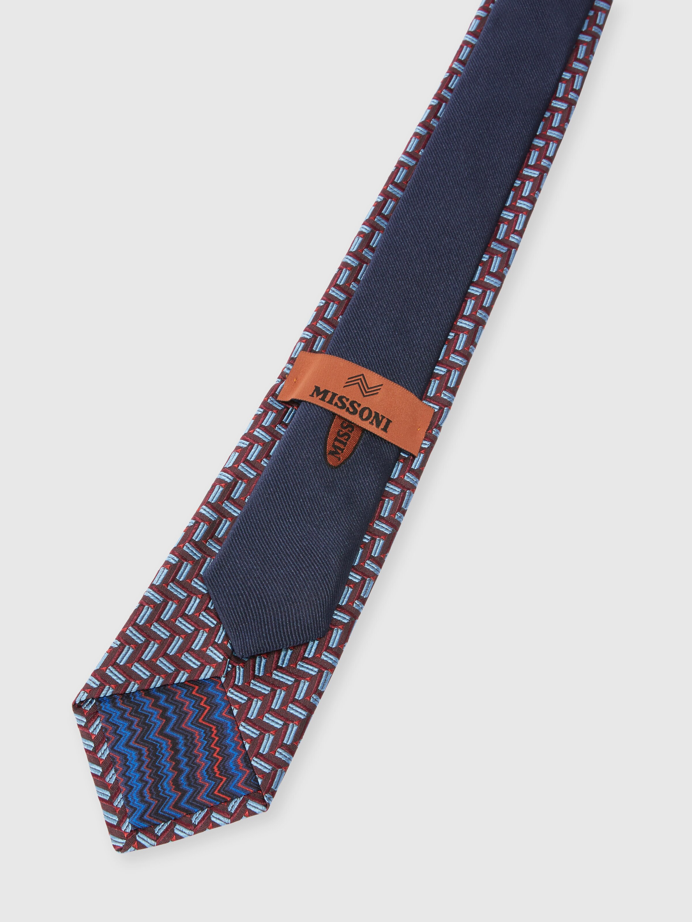 Cravate en soie à motifs, Multicolore  - 2