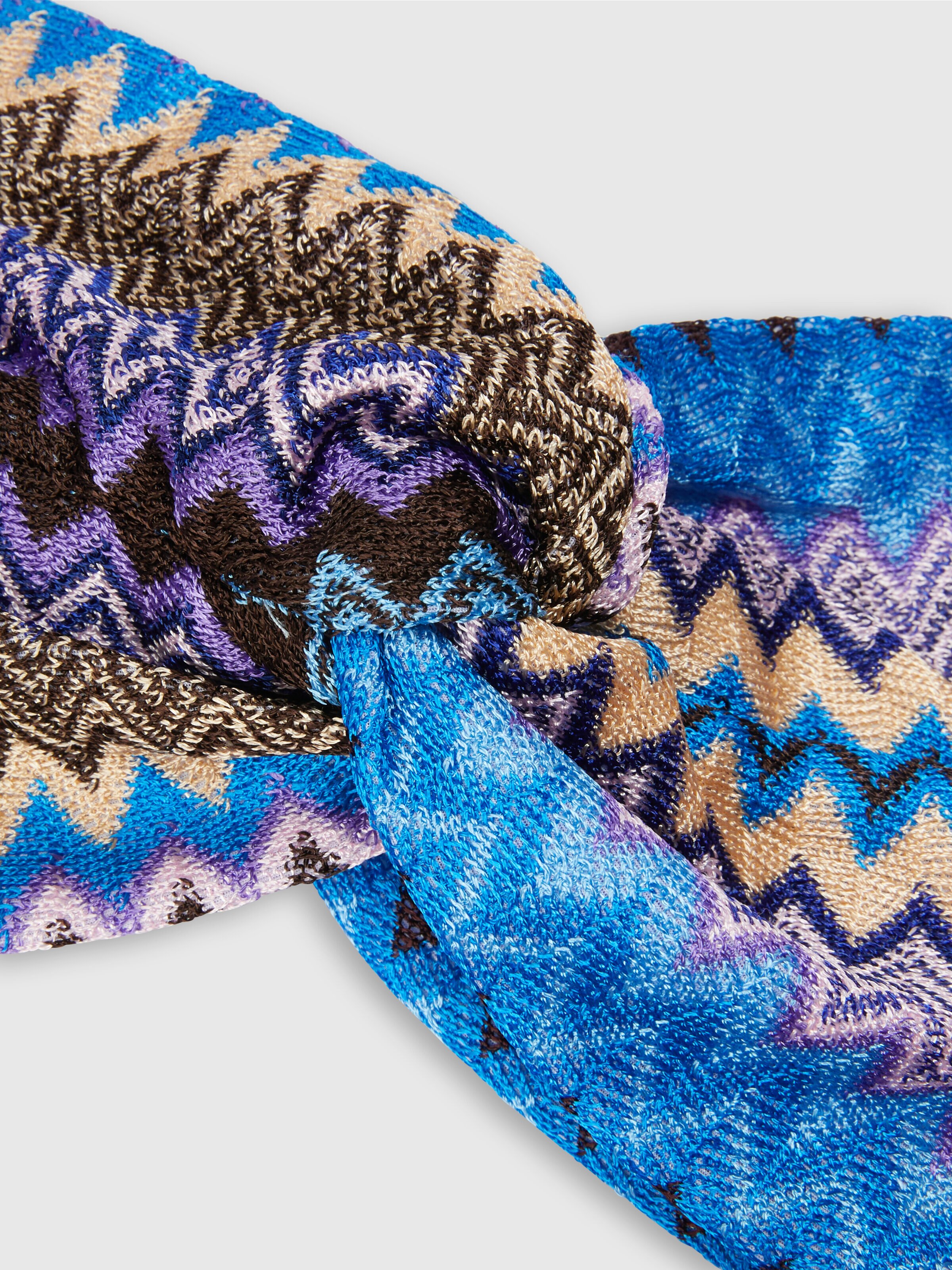 Zig zag viscose headband, Multicoloured  - 1