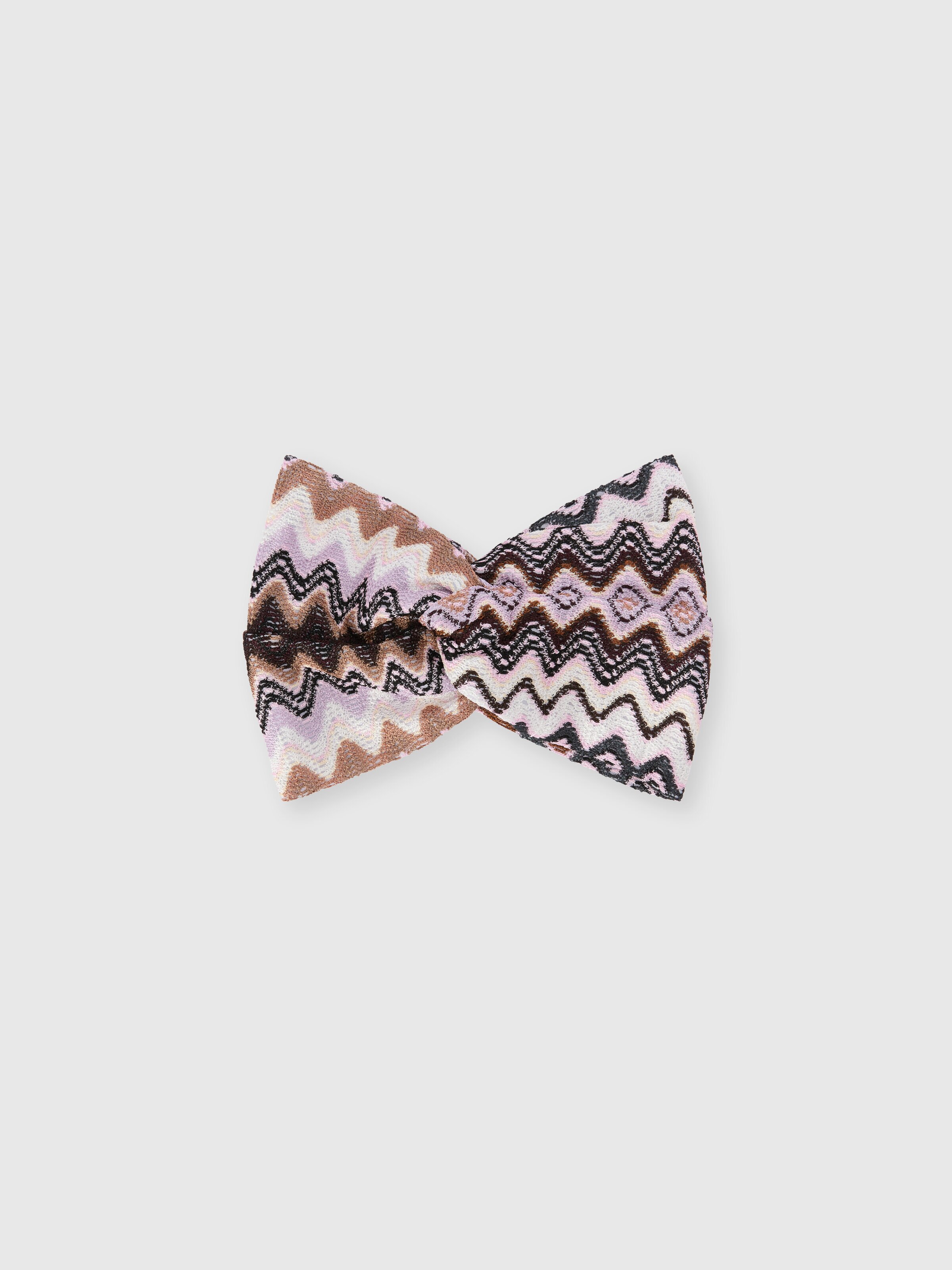 Chevron viscose headband, Multicoloured  - 0