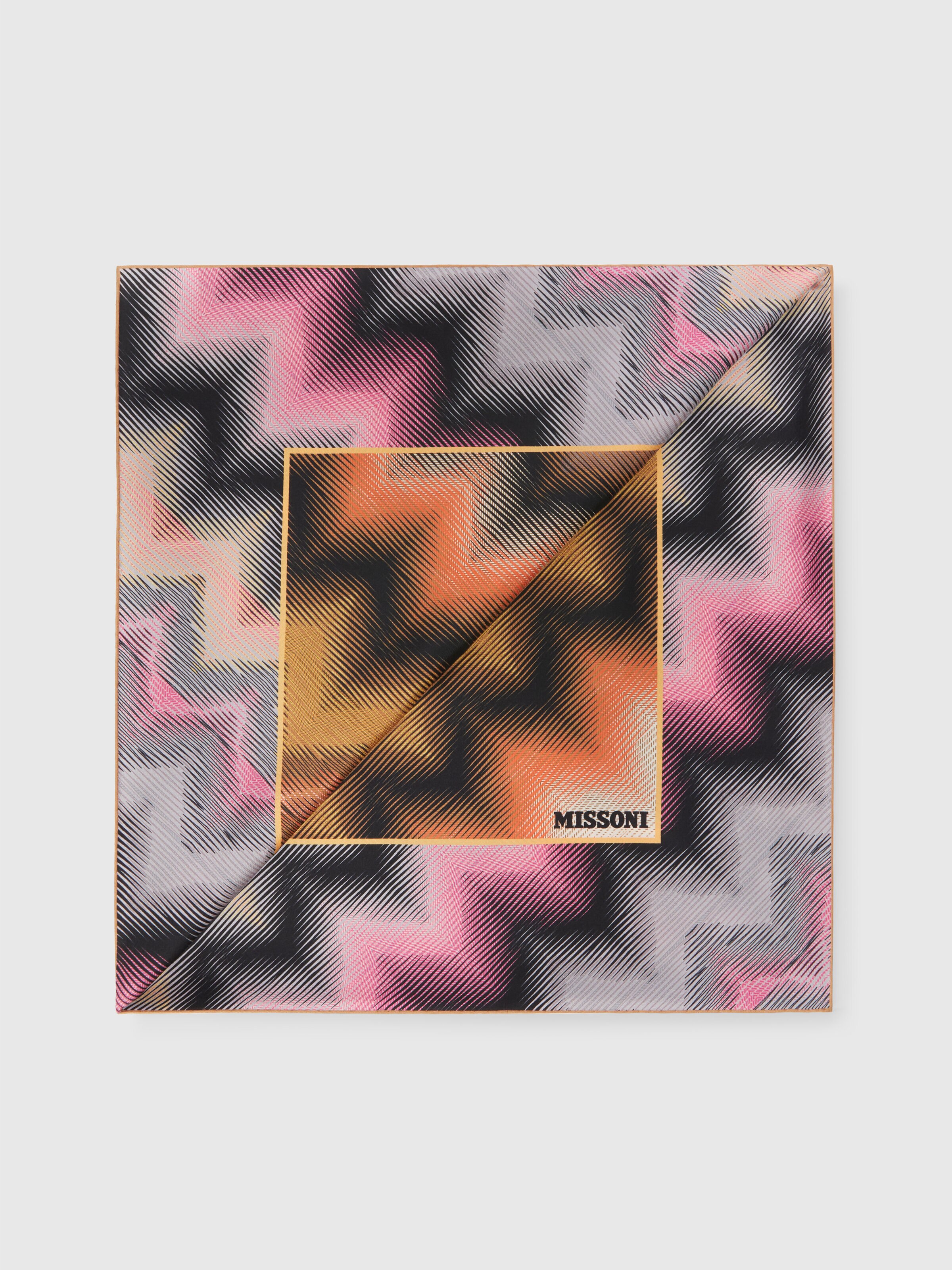 Flamed silk scarf, Multicoloured  - 0