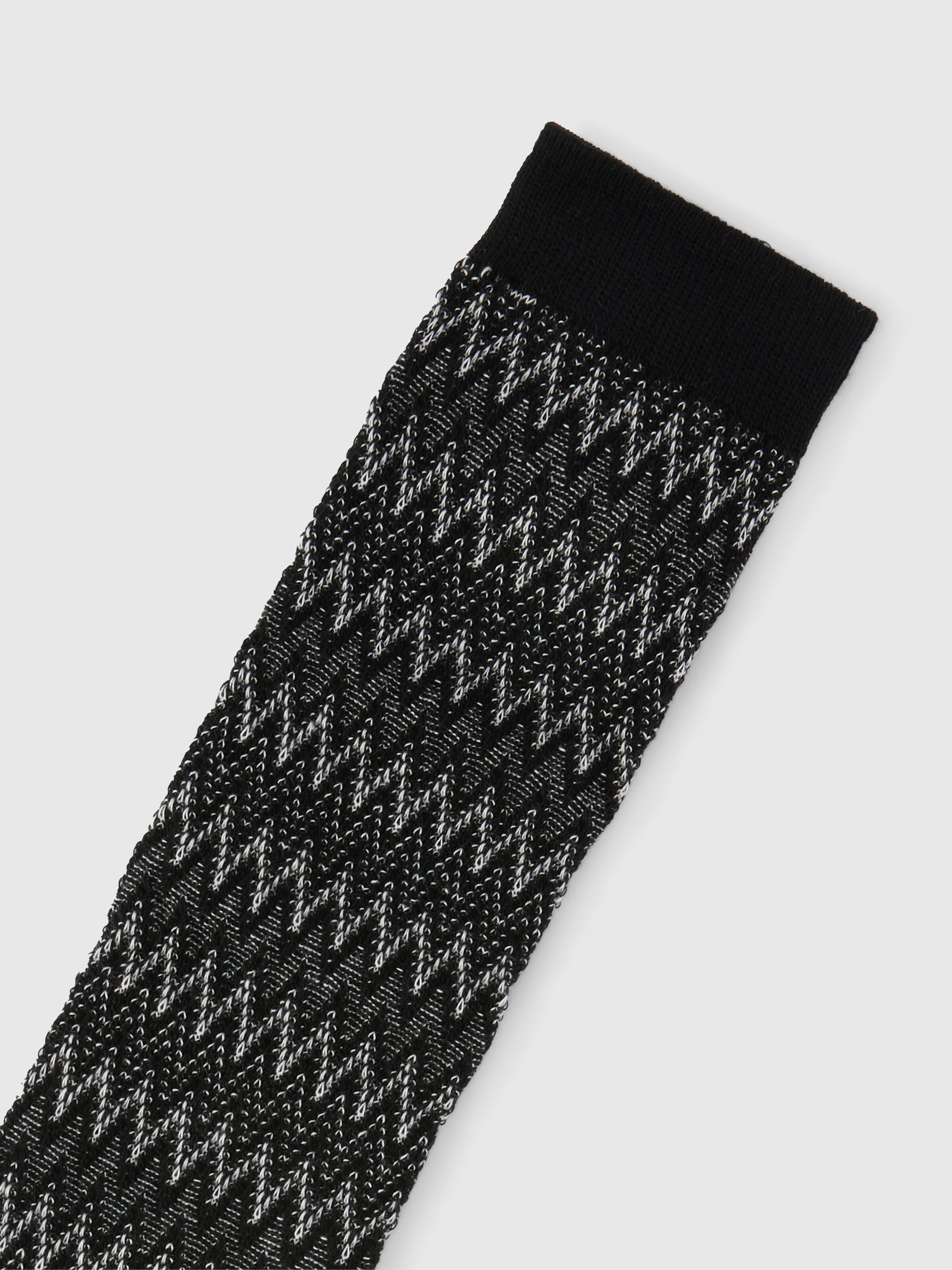 Long zig zag cotton socks, Multicoloured  - 2
