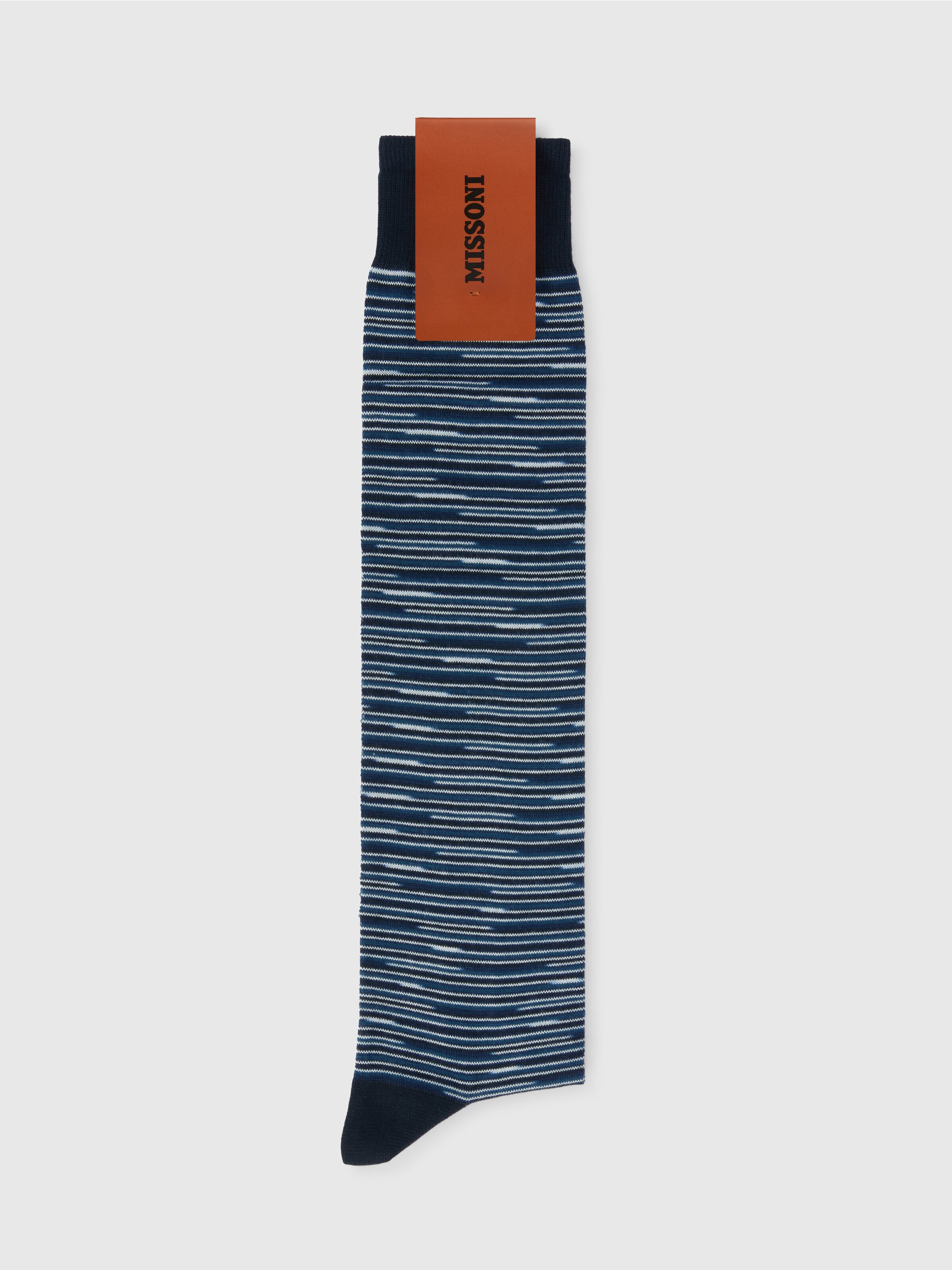 Socks in slub cotton blend, Multicoloured  - 1