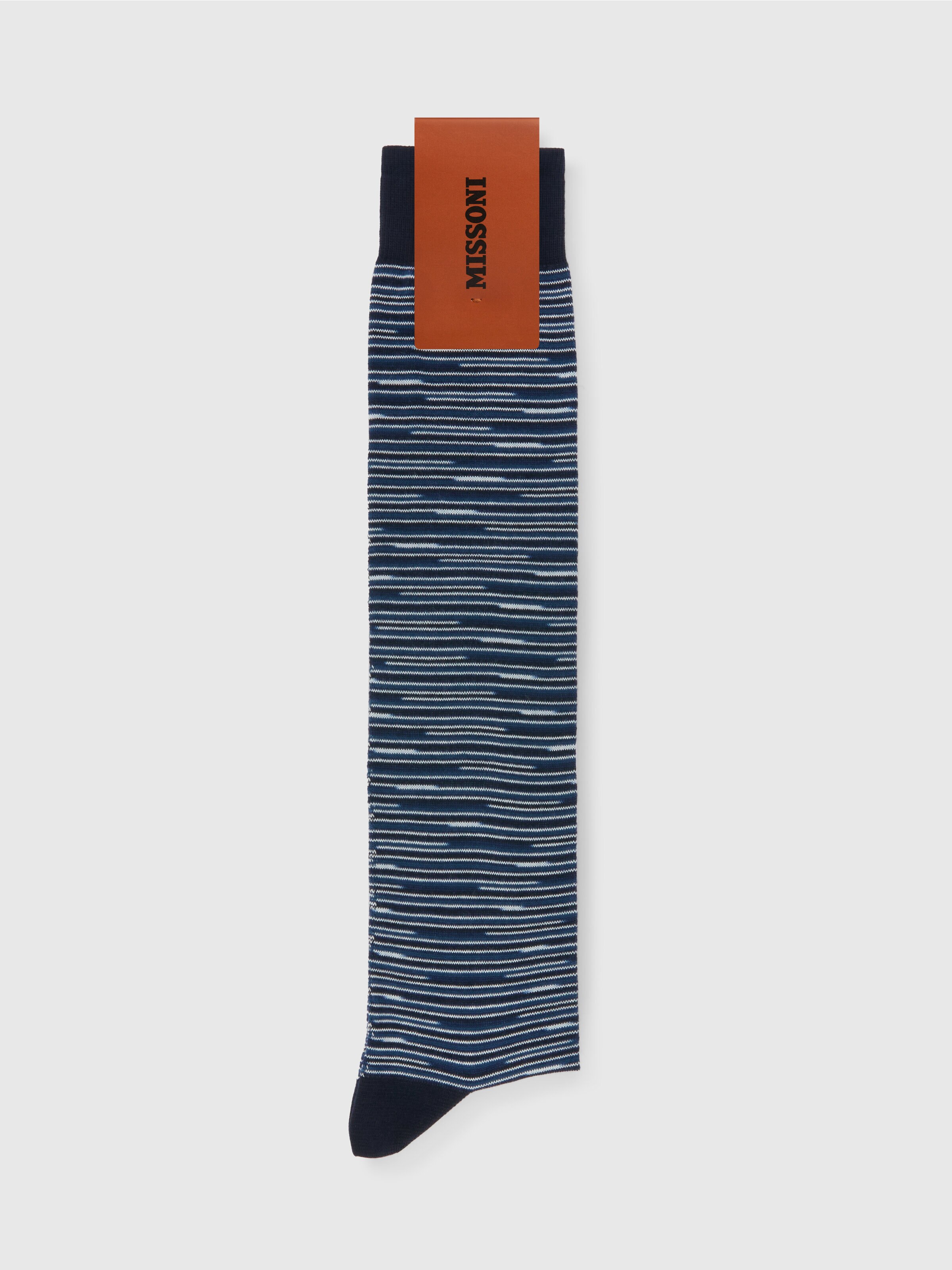 Socks in slub cotton blend, Multicoloured  - 1