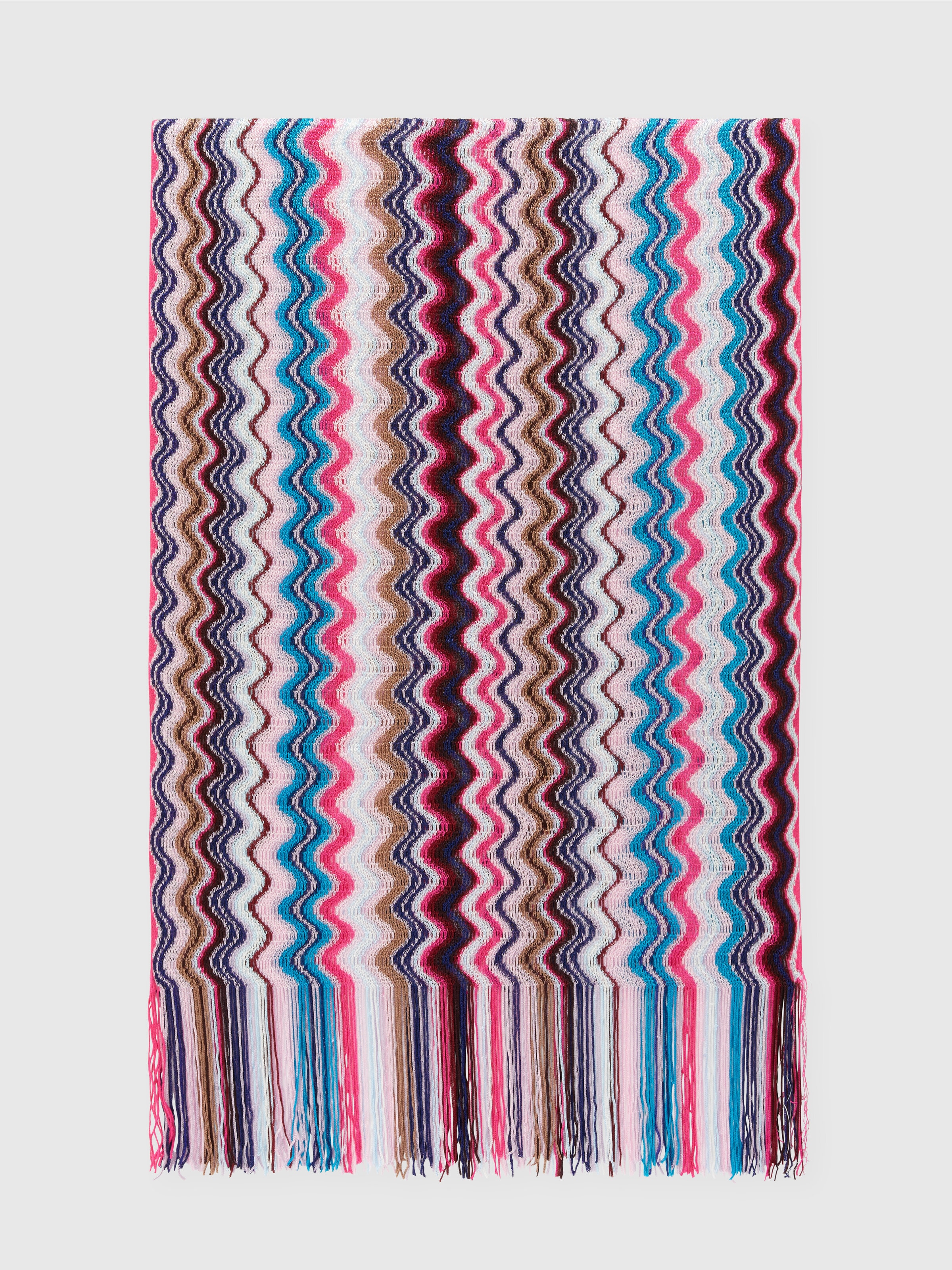 Écharpe en viscose chevron, Multicolore  - 0