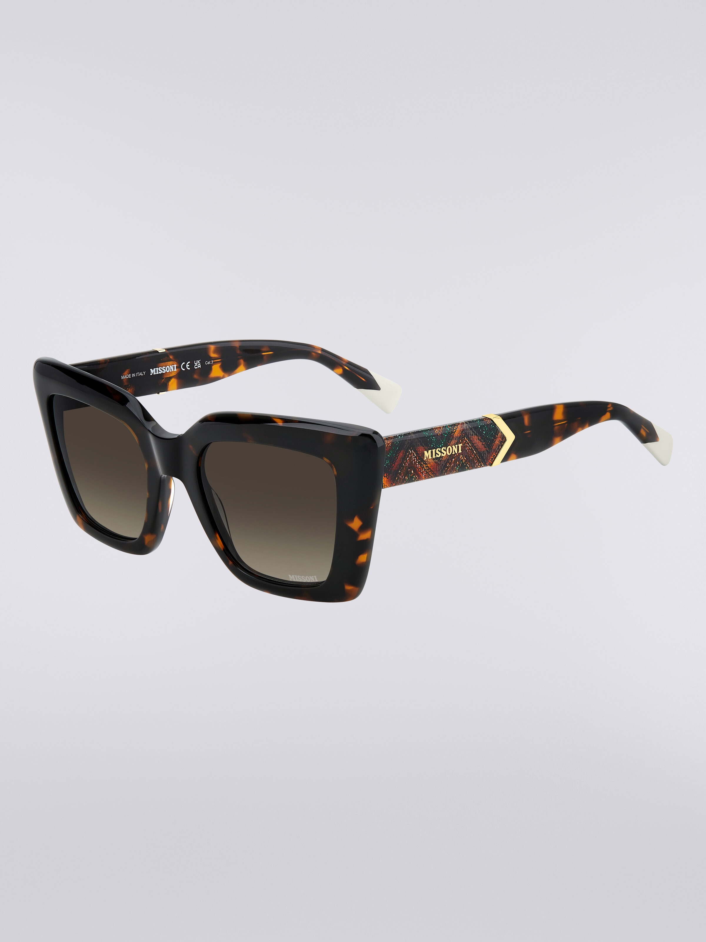 Missoni DNA occhiali da sole cat-eye in acetato, Multicolore  - 1
