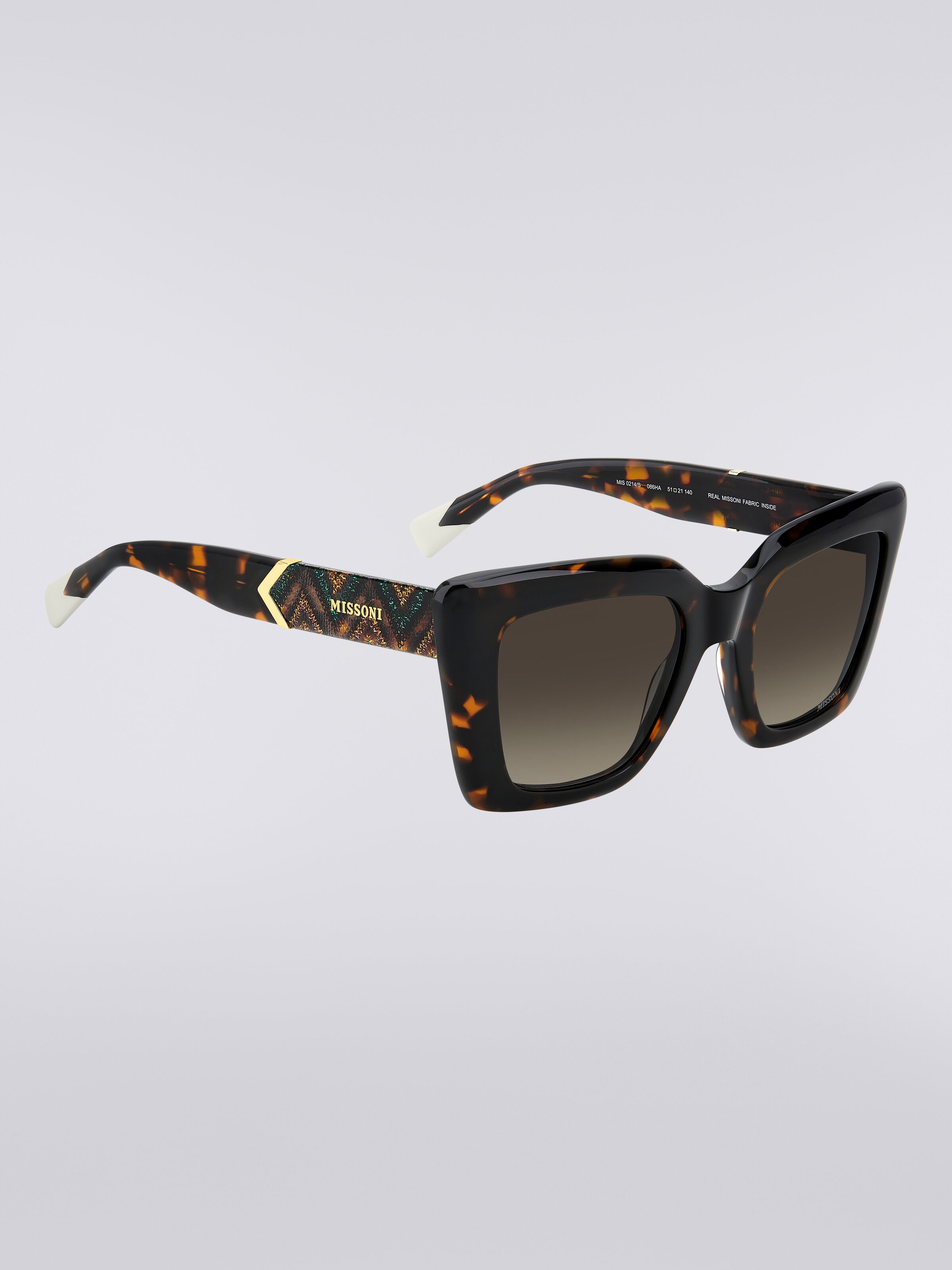 Missoni DNA occhiali da sole cat-eye in acetato, Multicolore  - 2