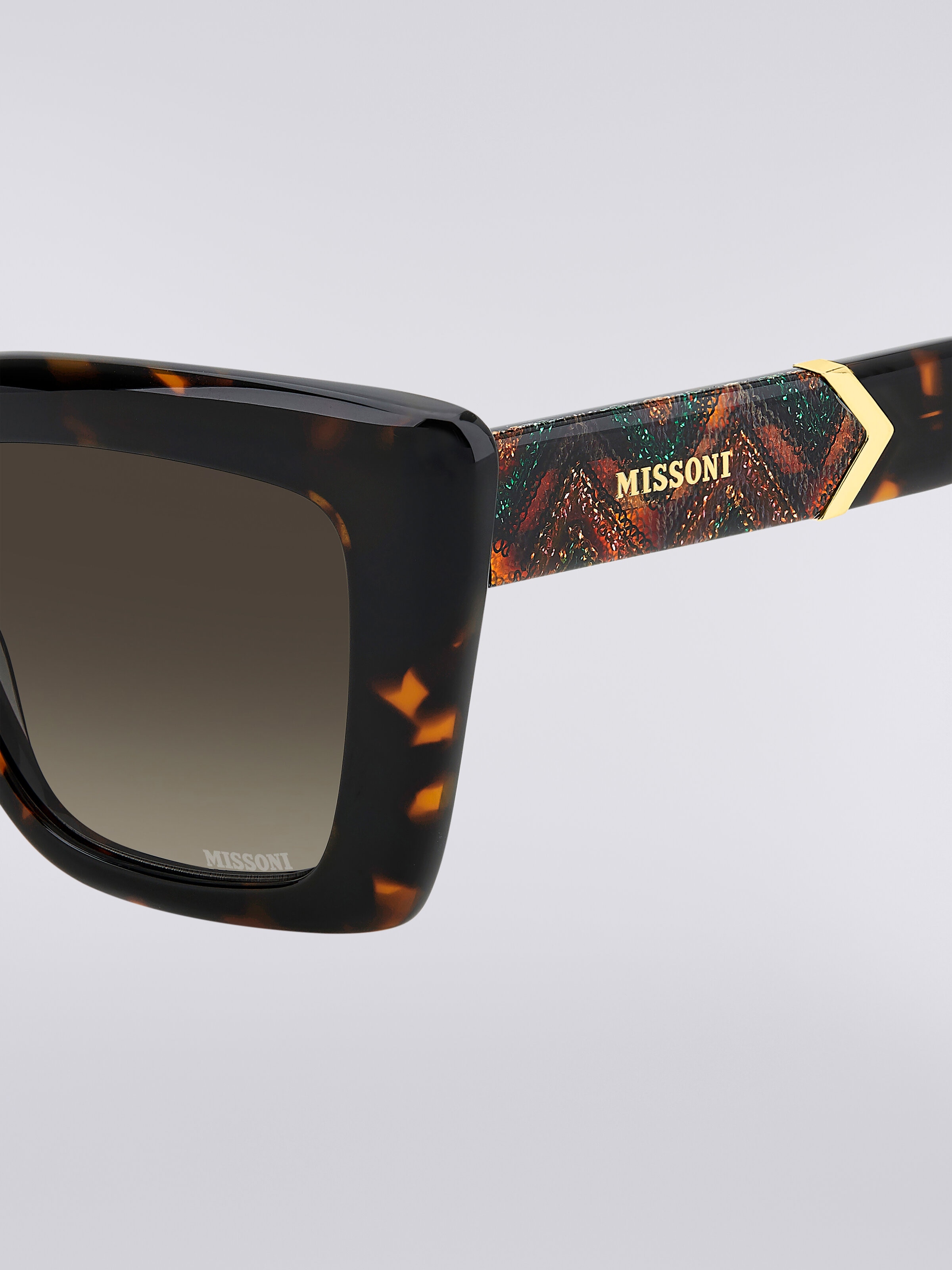 Missoni DNA occhiali da sole cat-eye in acetato, Multicolore  - 3