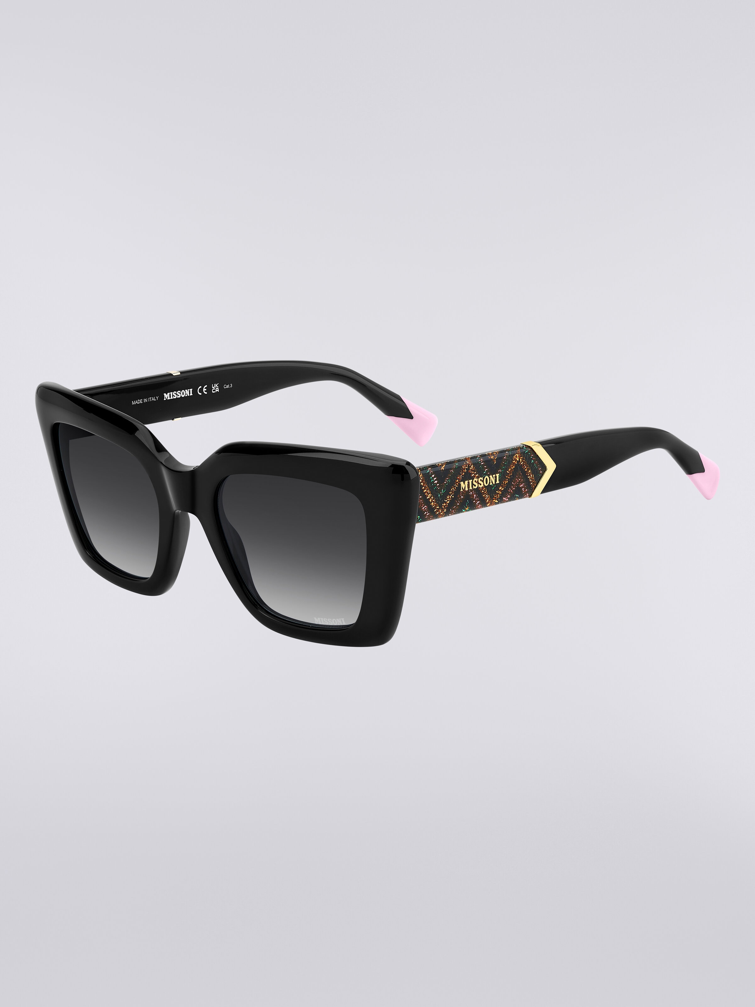 Missoni DNA cat eye acetate sunglasses, Multicoloured  - 1