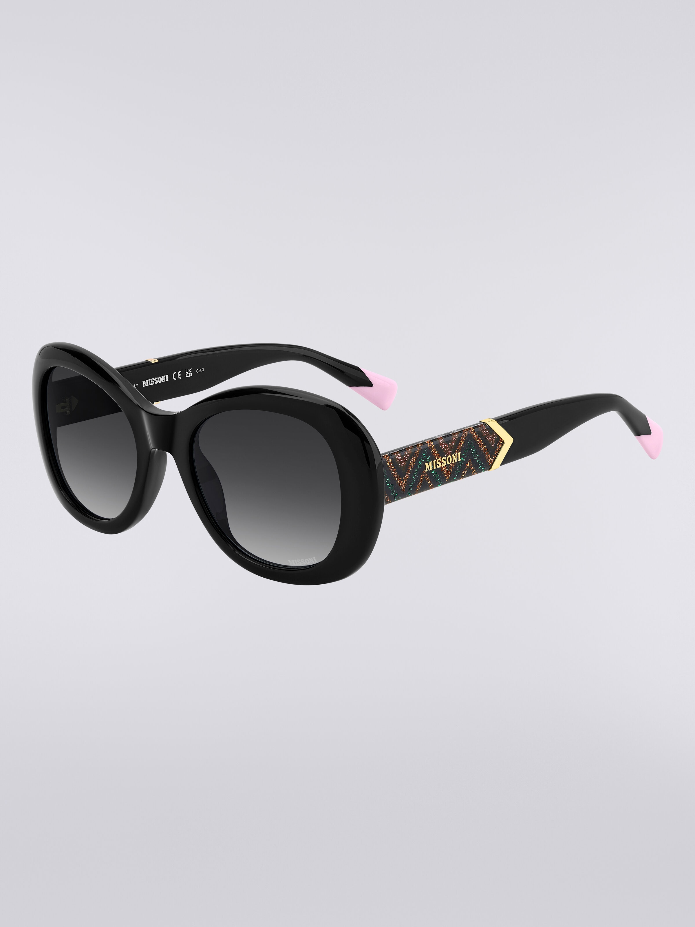 Missoni DNA occhiali da sole ovali in acetato, Multicolore  - 1