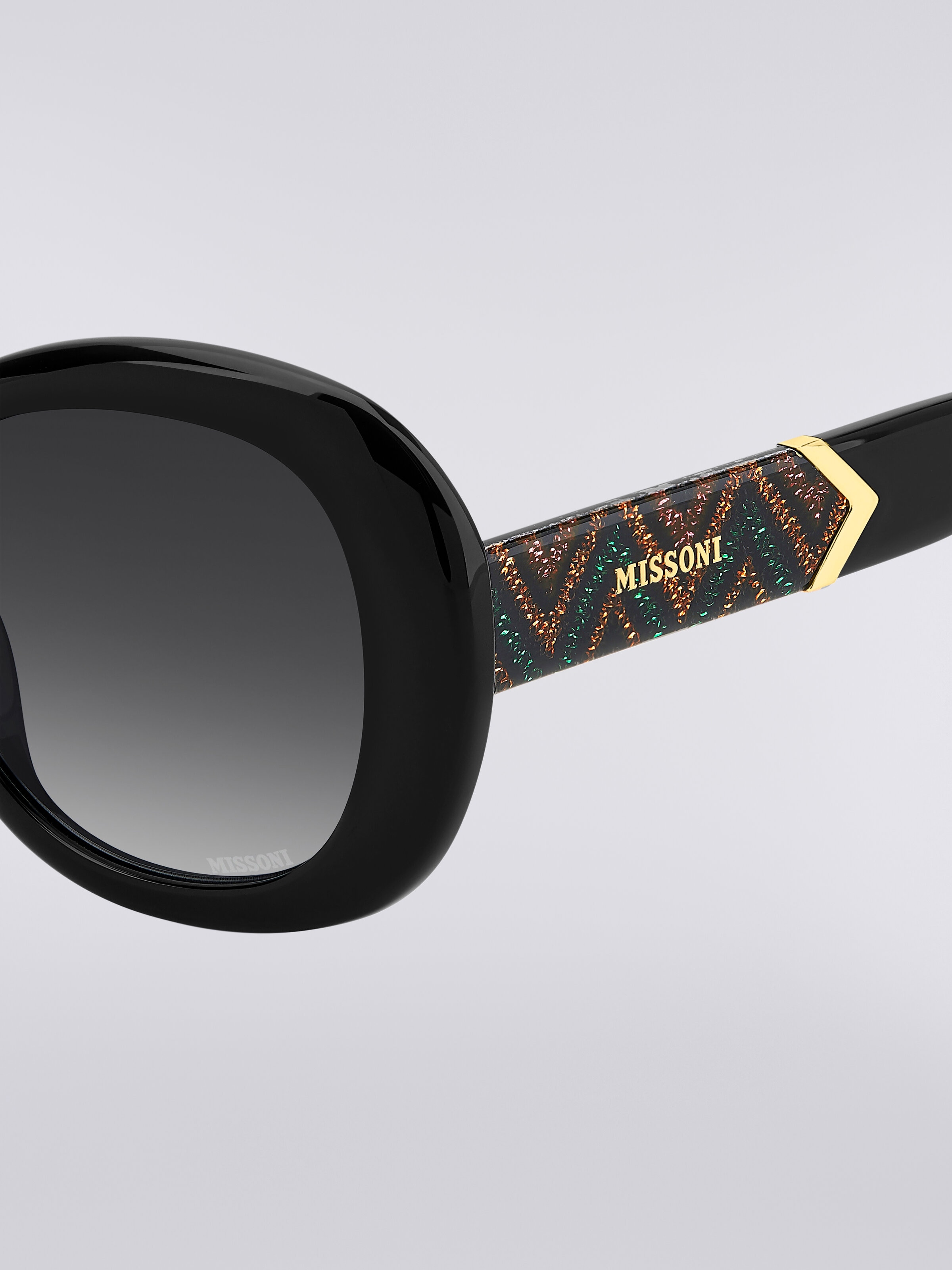 Missoni DNA occhiali da sole ovali in acetato, Multicolore  - 3