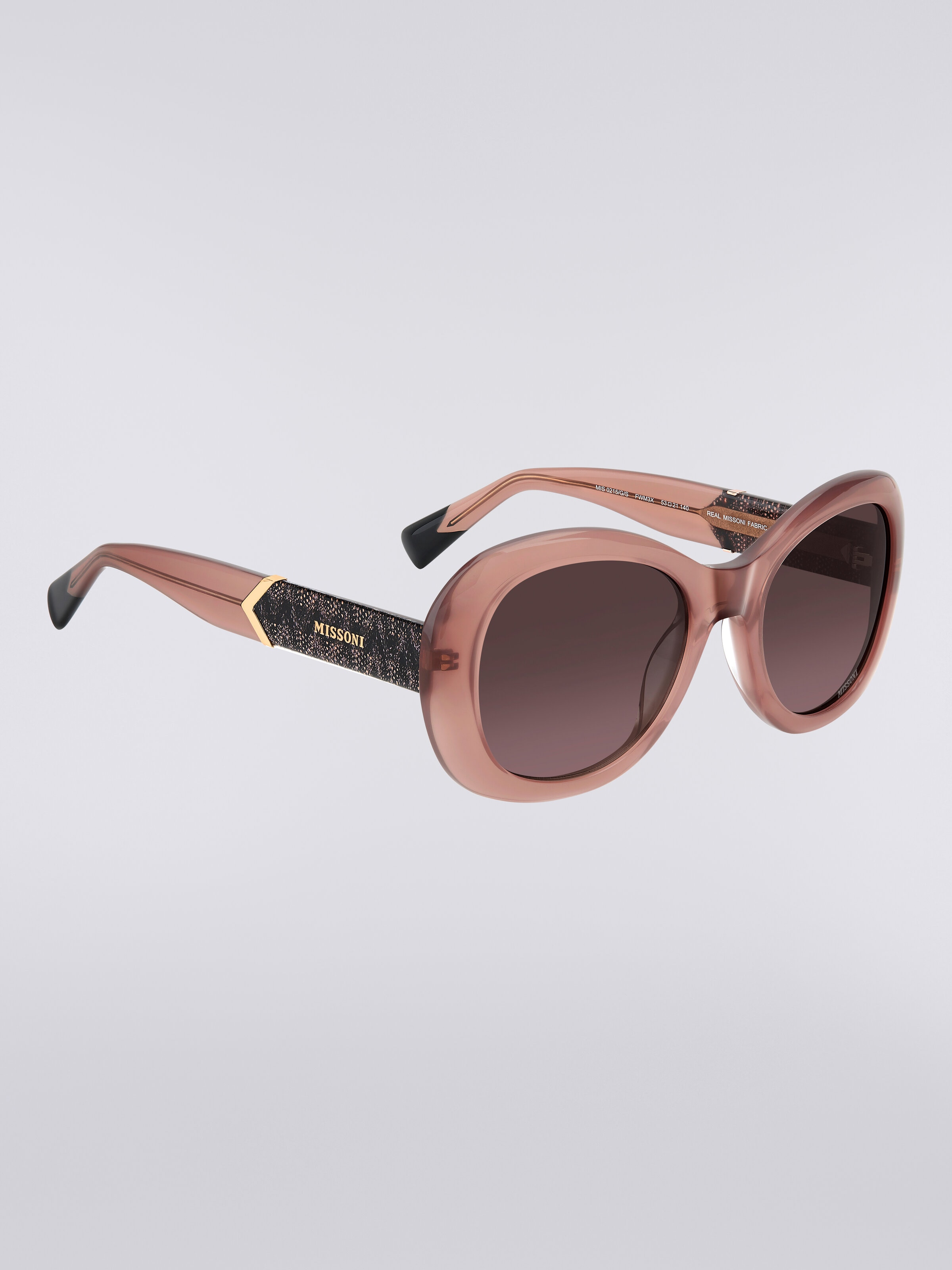 Missoni DNA oval acetate sunglasses, Multicoloured  - 2
