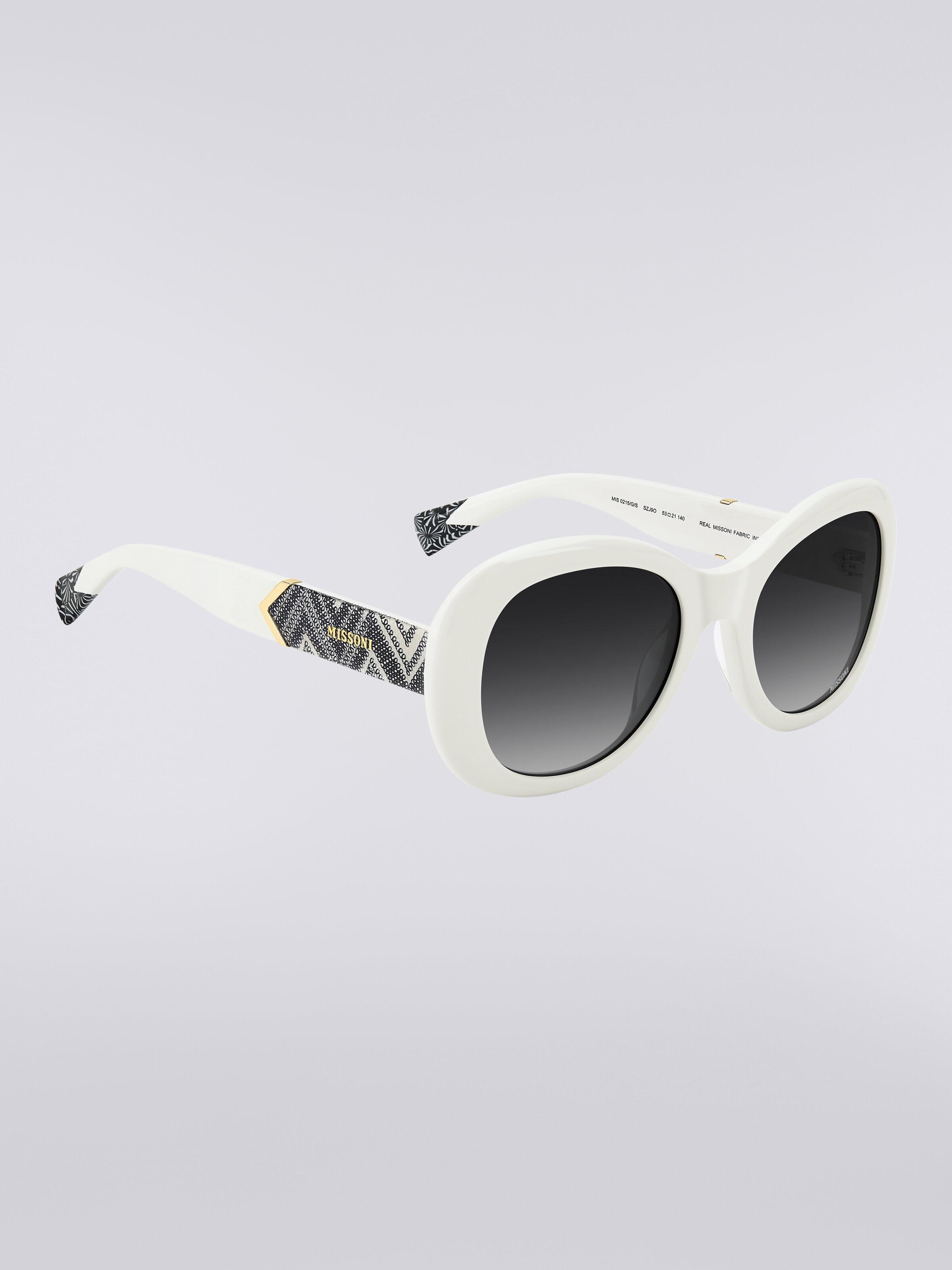 Lunettes de soleil ovales en acétate Missoni DNA, Multicolore  - 2