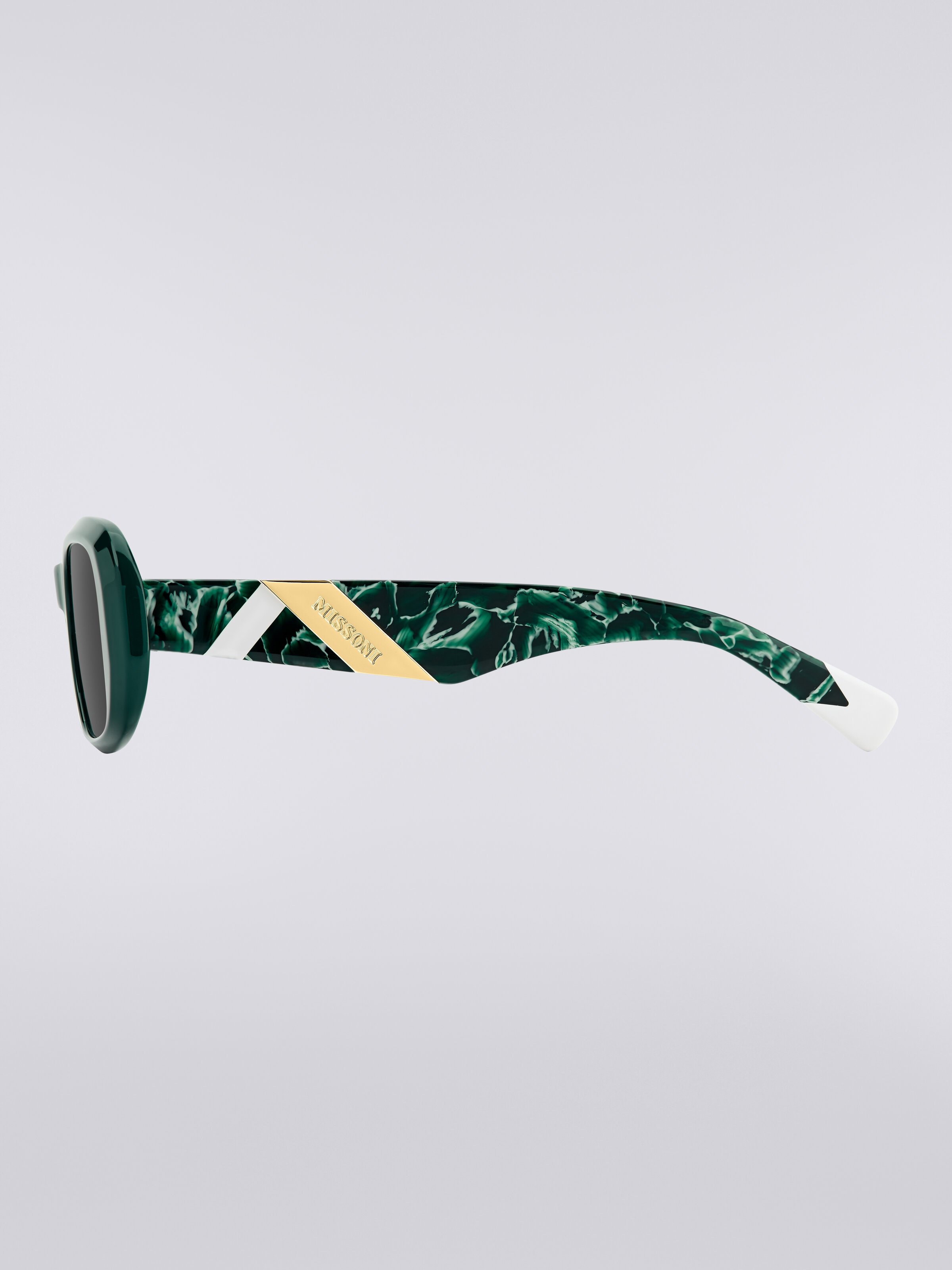 Rectangular acetate sunglasses, Multicoloured  - 3