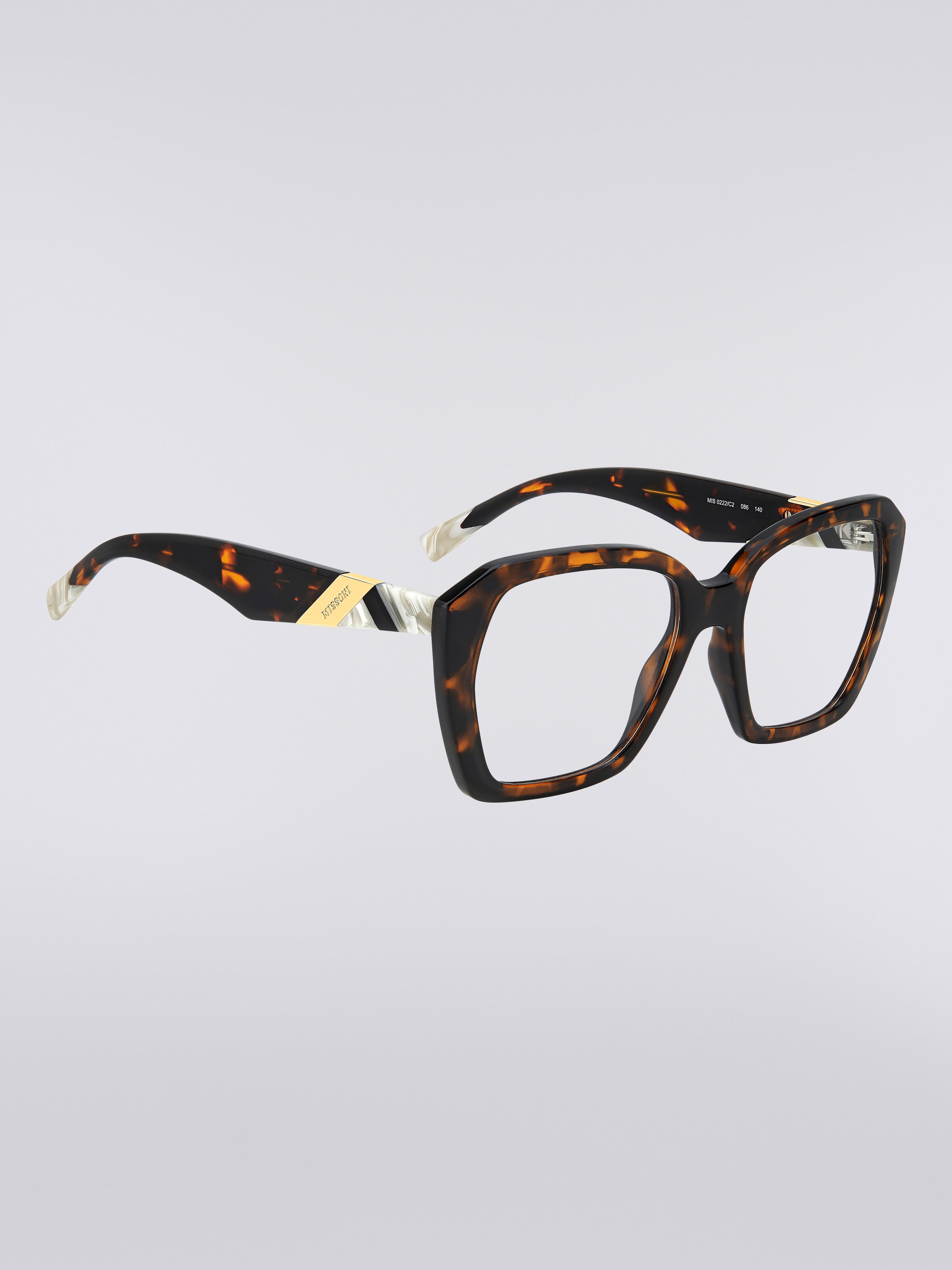 Gafas de sol de doble clip de acetato, Multicolor  - 2