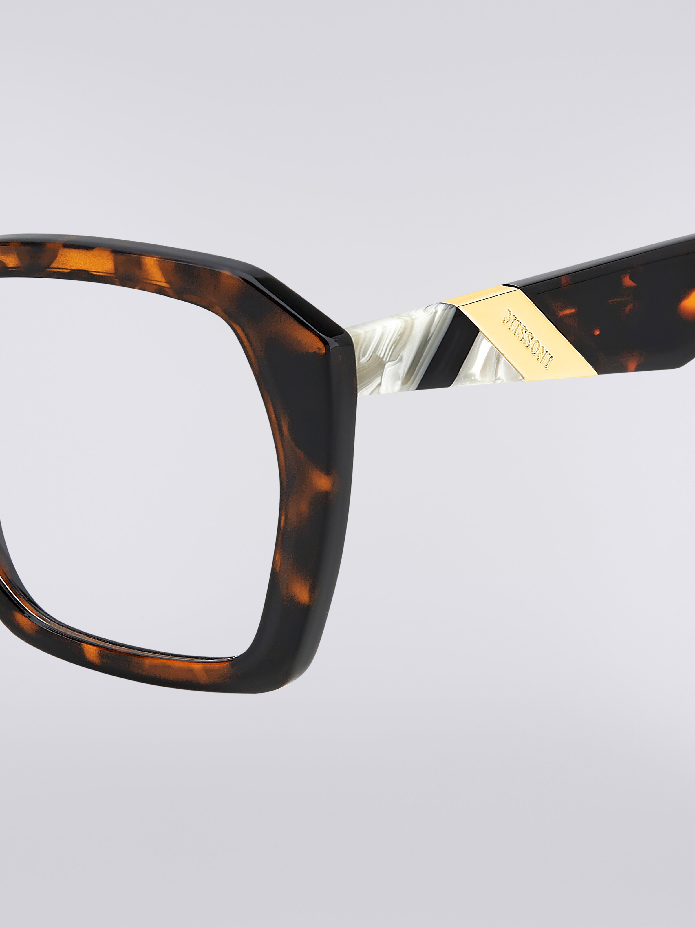 Gafas de sol de doble clip de acetato, Multicolor  - 3