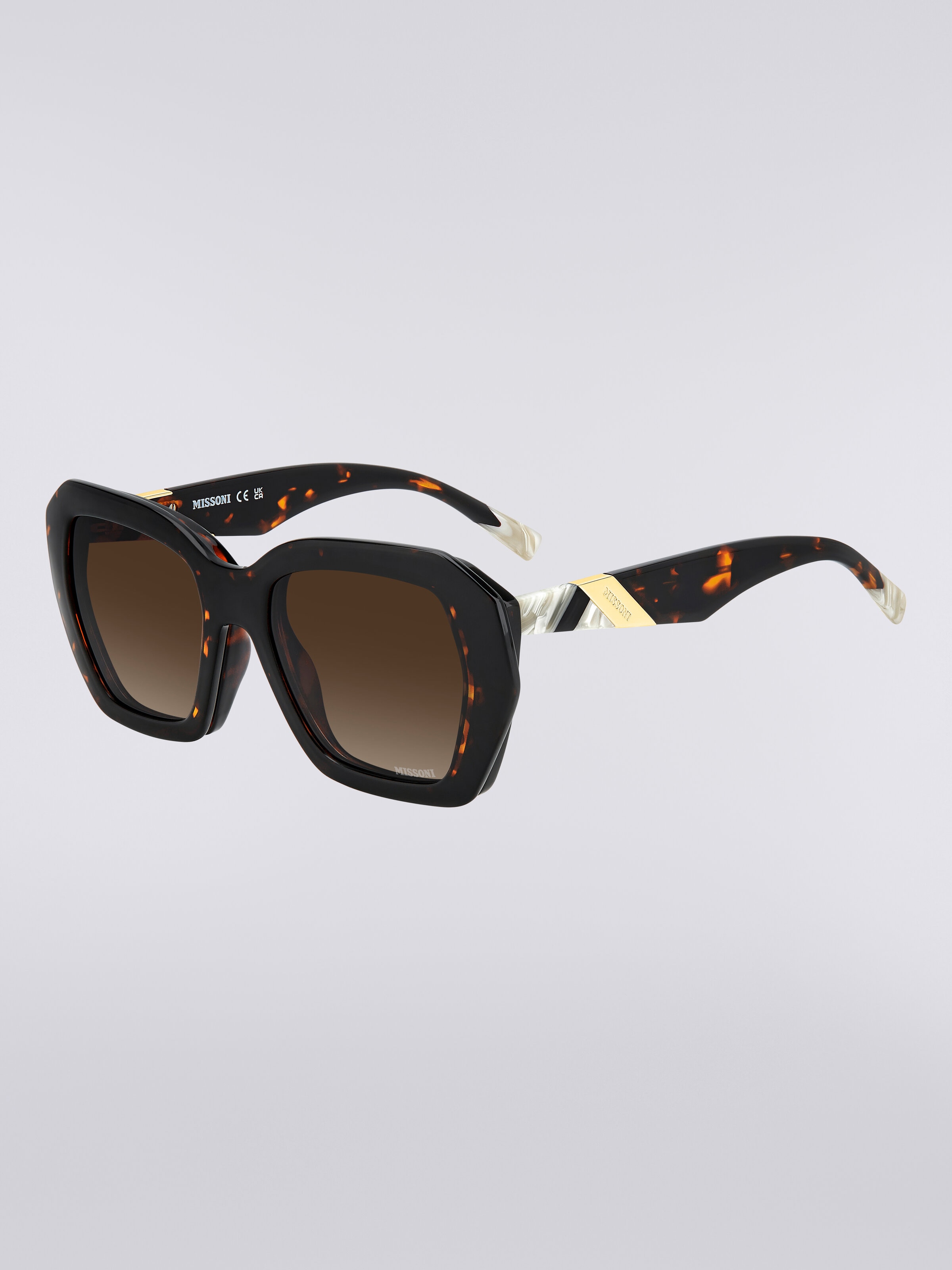 Gafas de sol de doble clip de acetato, Multicolor  - 6