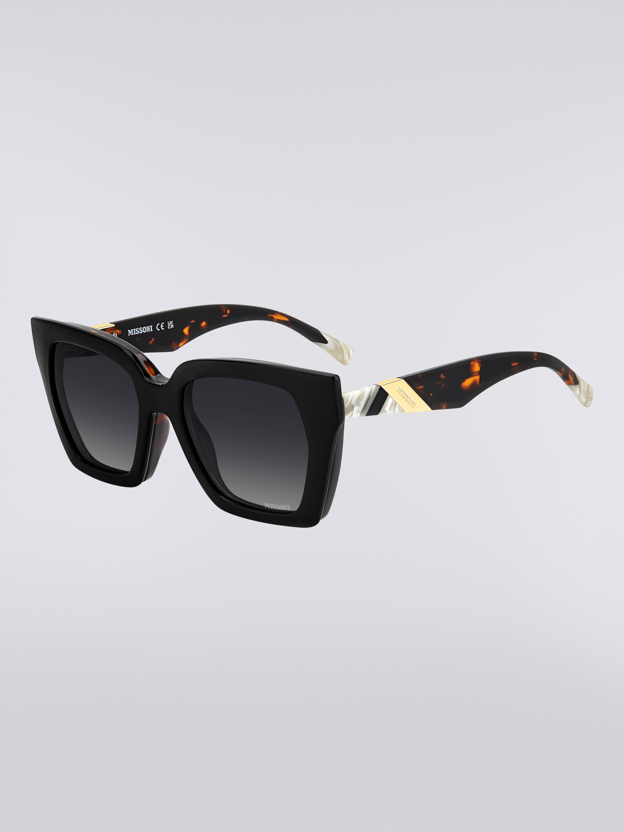 Gafas de sol de doble clip de acetato, Multicolor  - 7