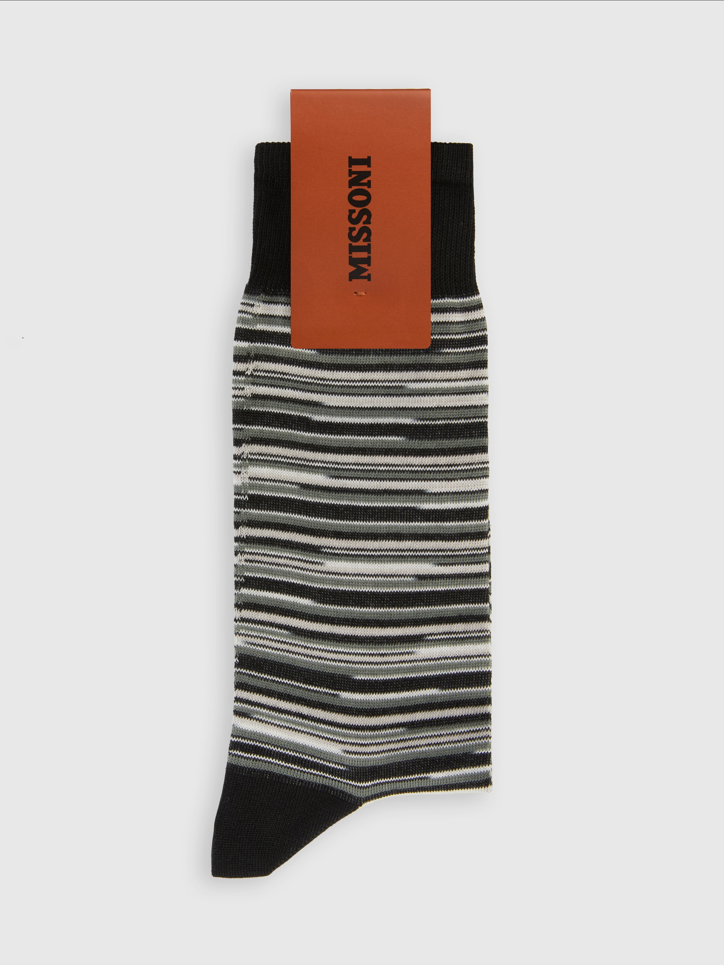 Mid-length socks cotton blend marled, Multicoloured  - 1
