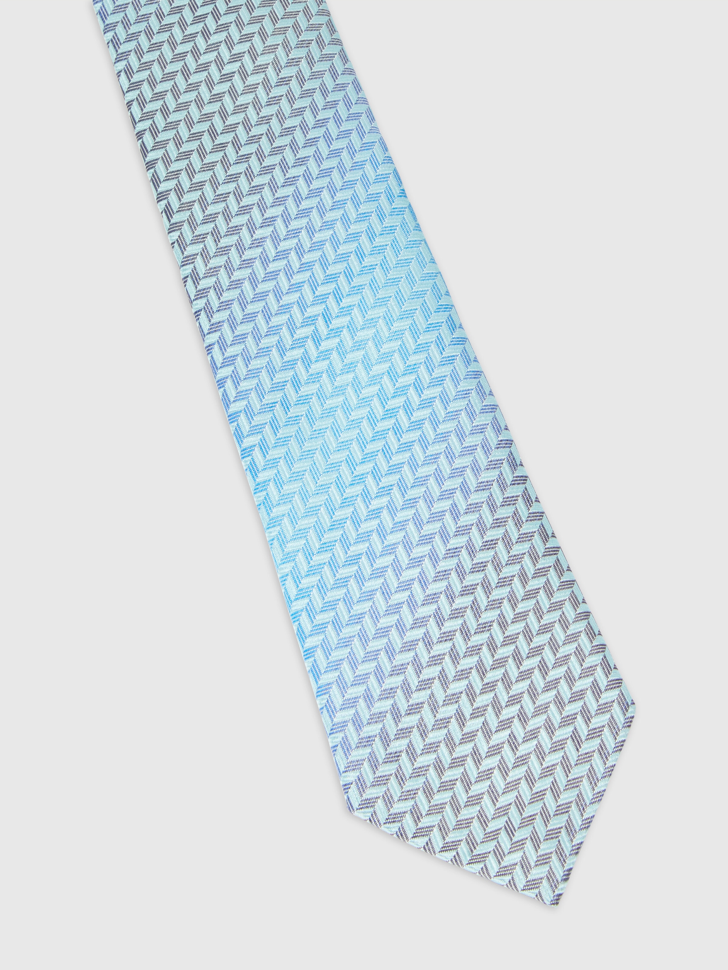Tie with degradé chevron pattern, Multicoloured  - 1