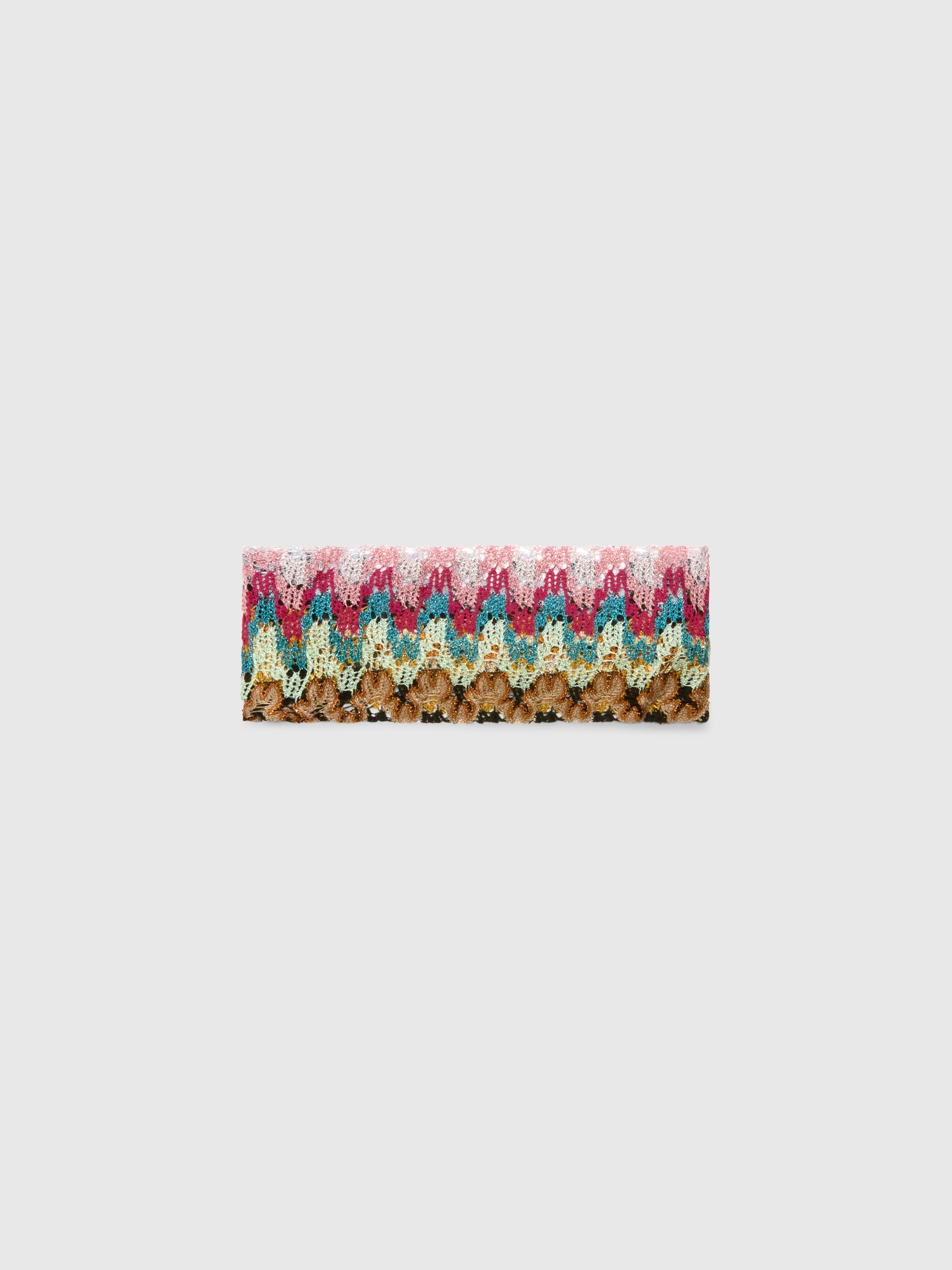 Viscose and Lamé Hairband, Multicoloured  - 0