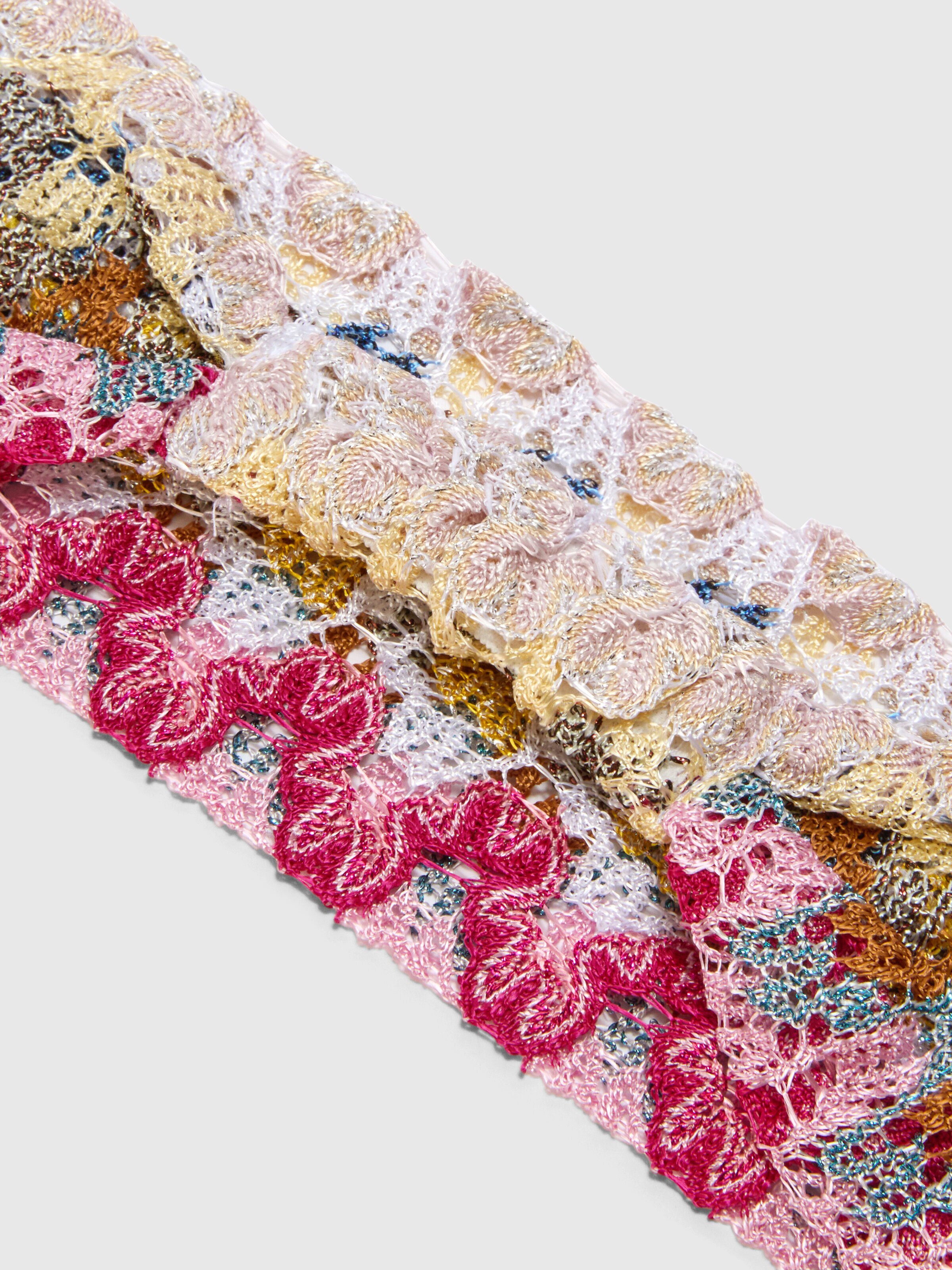 Viscose and Lamé Hairband, Multicoloured  - 1