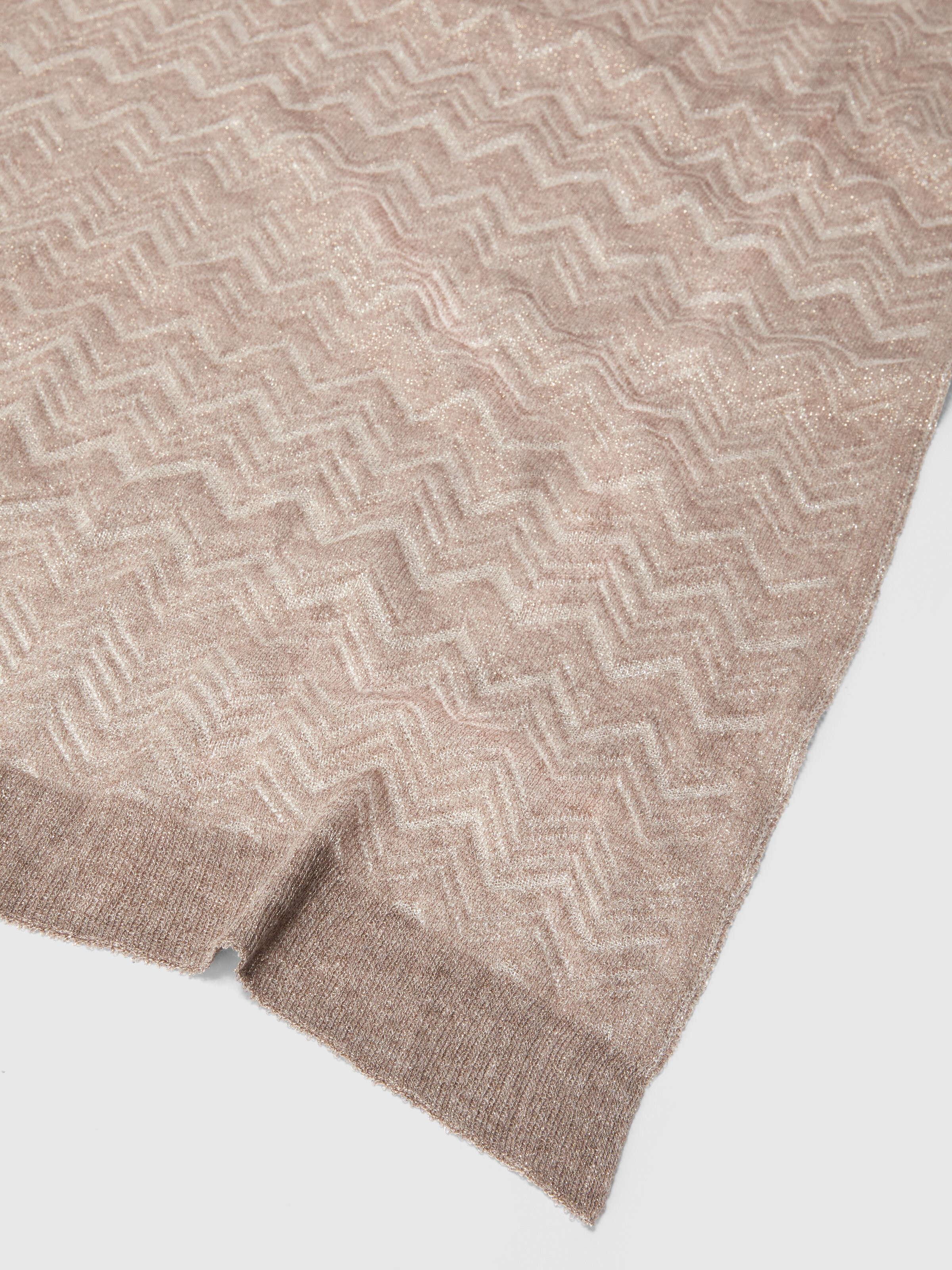 Zig zag viscose blend scarf, Multicoloured  - 1