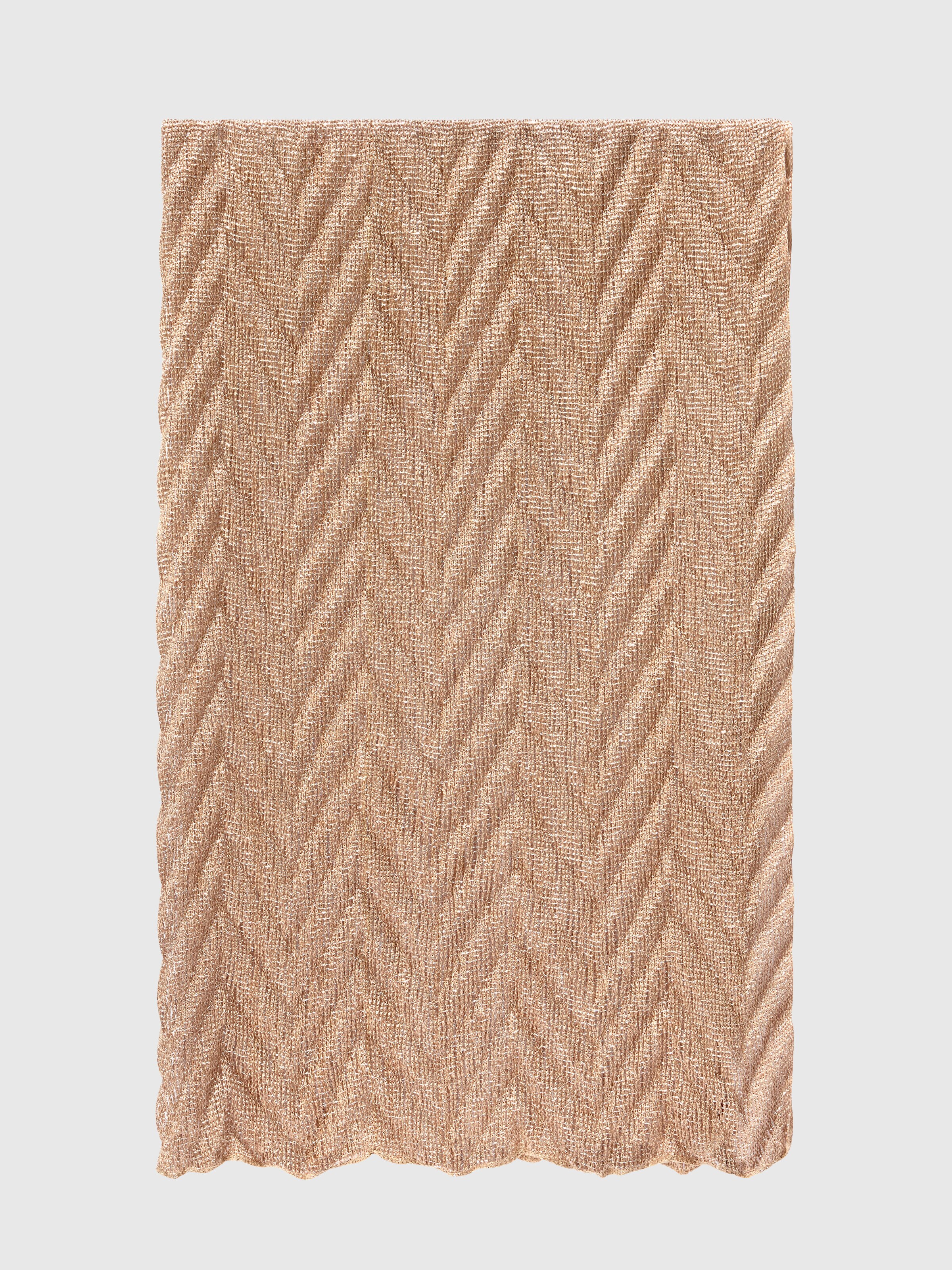 Chevron motif stole with irregular borders, Multicoloured  - 0
