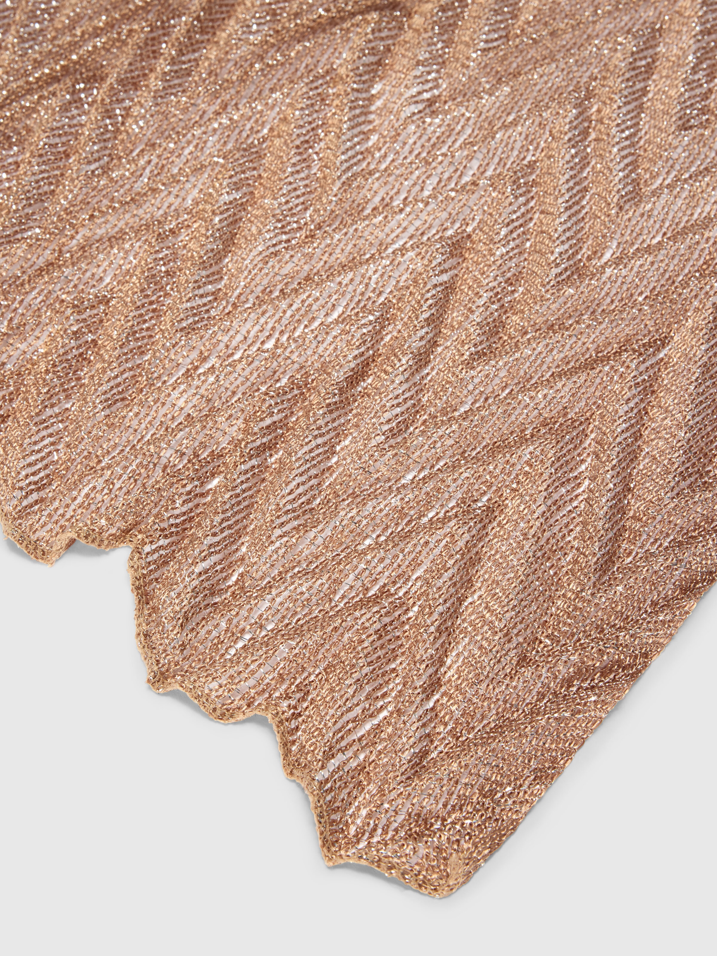 Chevron motif stole with irregular borders, Multicoloured  - 1