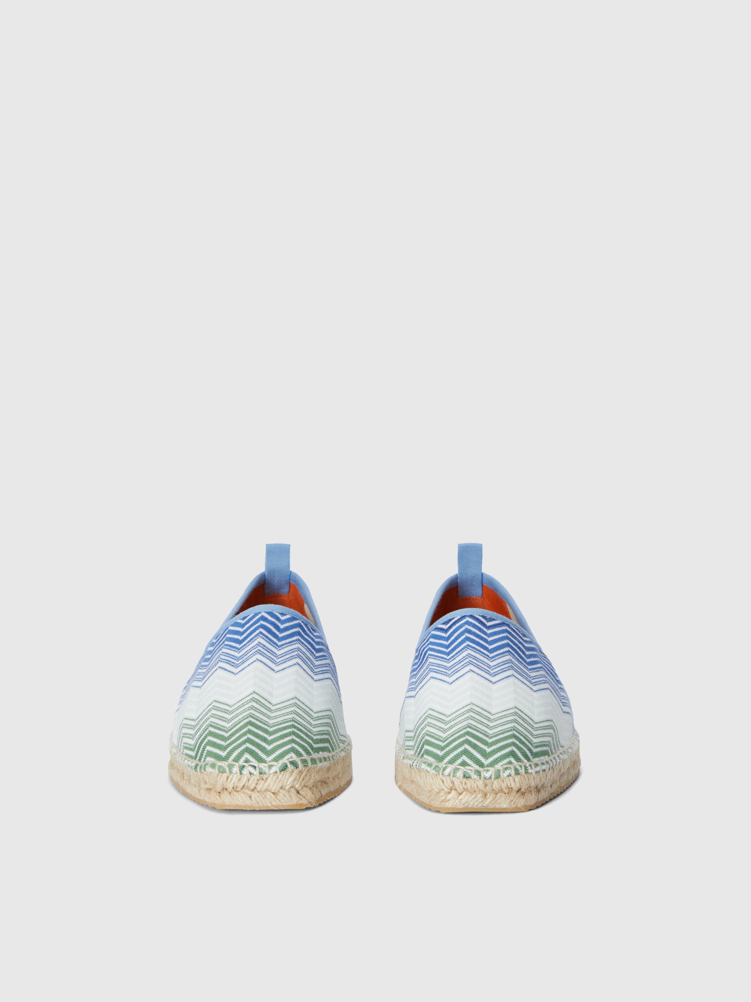 Espadrilles zig zag pattern, Green - 2