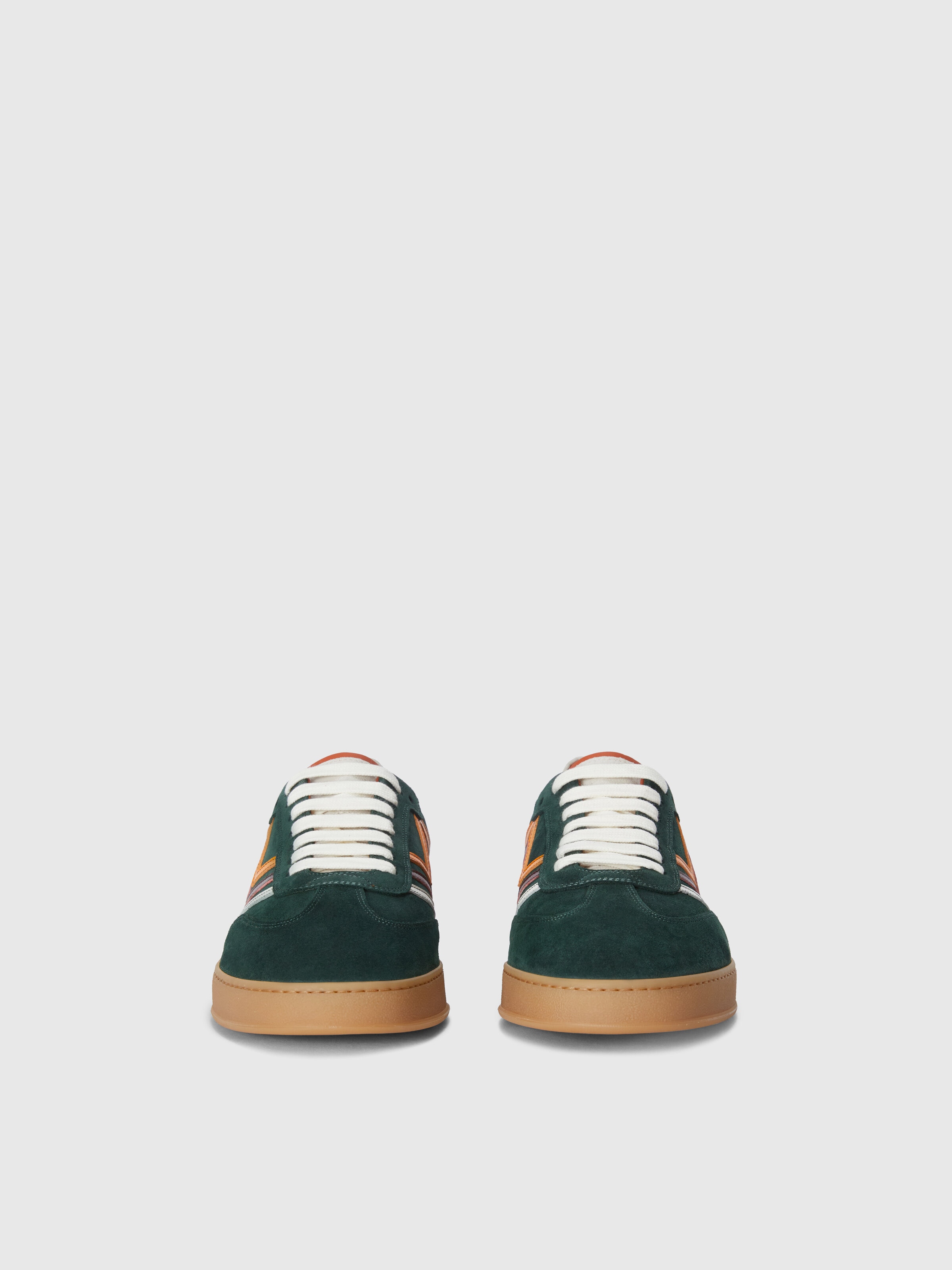 Sneakers with raised zig zag, Green - 2