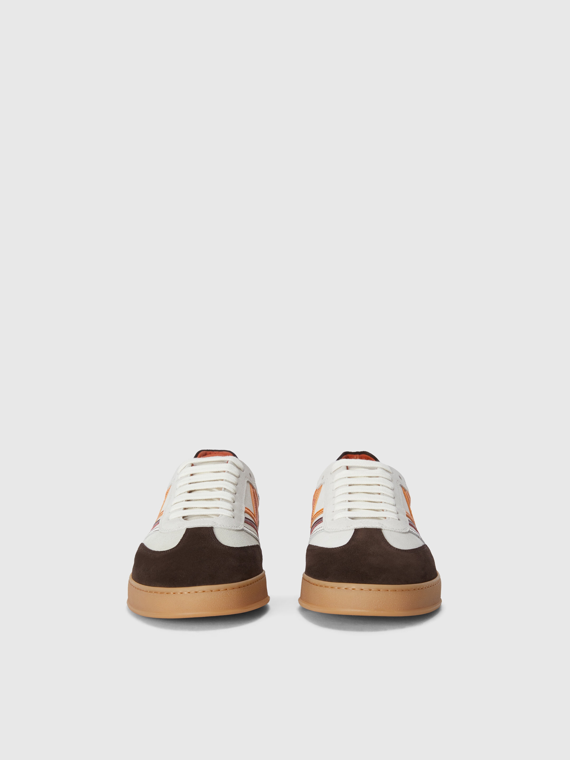 Baskets avec zig zag en relief, Brun - 2